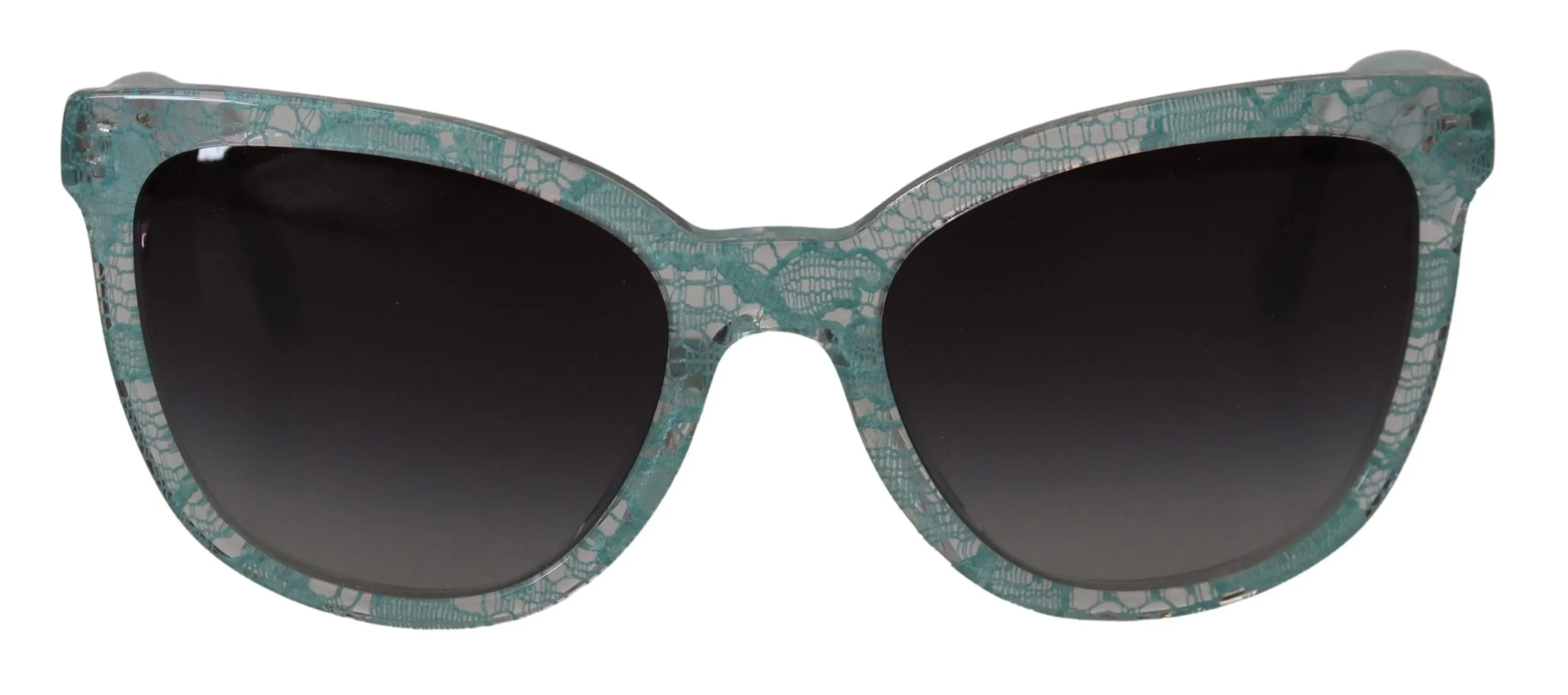 Dolce & Gabbana Women's Elegant Blue Lace-Crystal Sunglasses