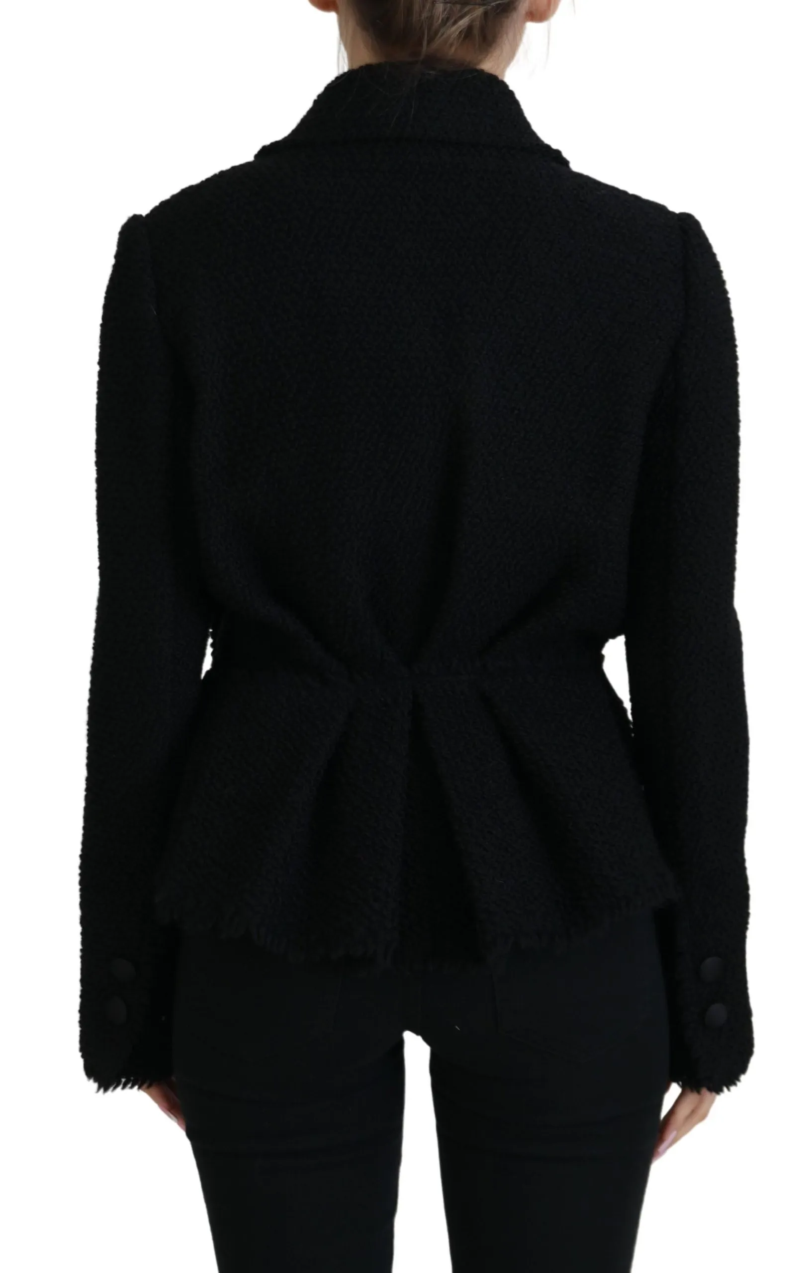 Dolce & Gabbana Women's Elegant Double Breasted Wool-Silk Jacket