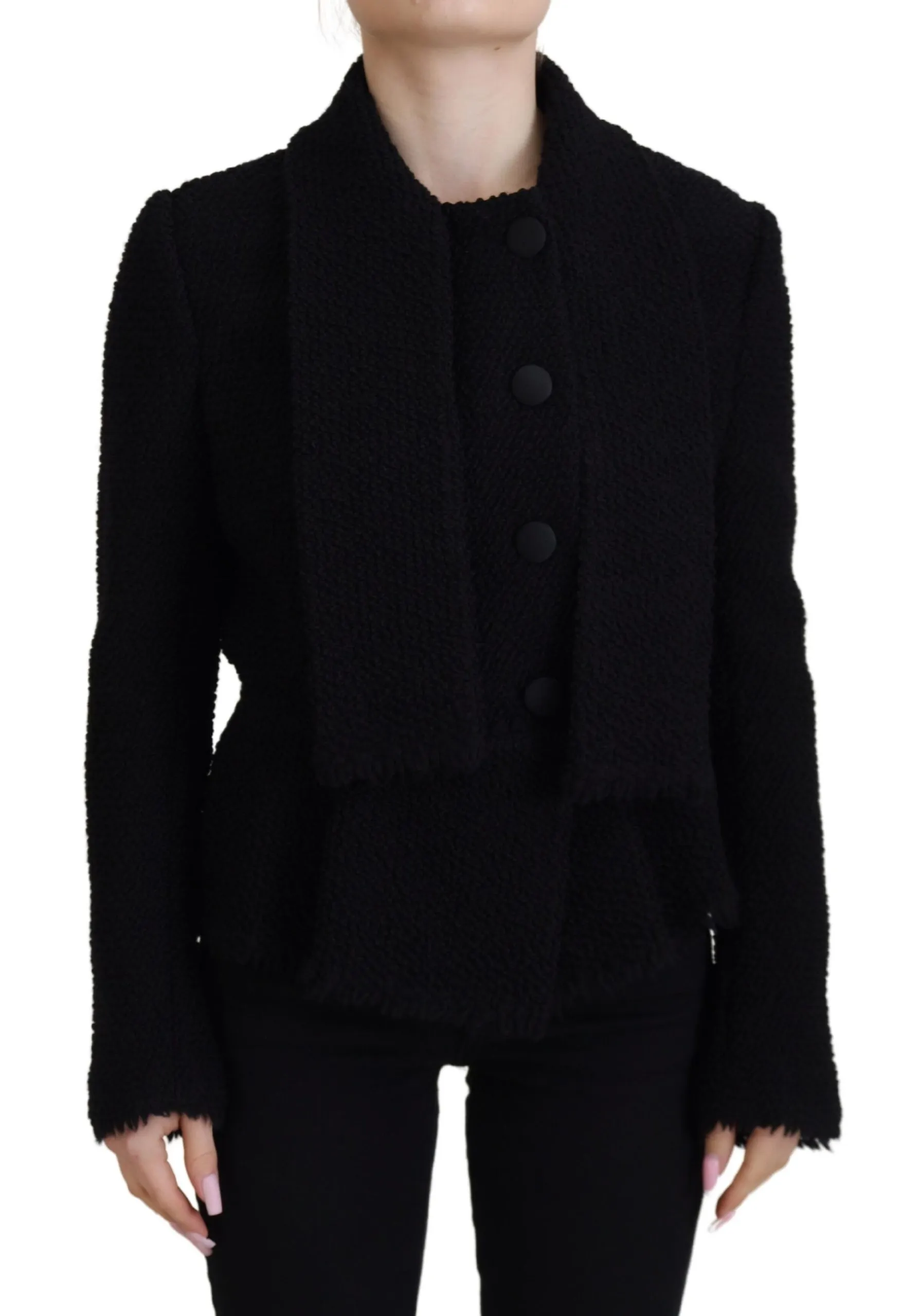 Dolce & Gabbana Women's Elegant Double Breasted Wool-Silk Jacket