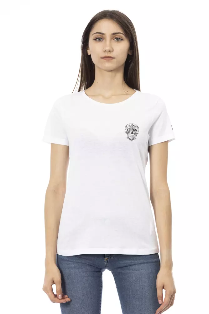 Trussardi Action Women's White Cotton Women's Top