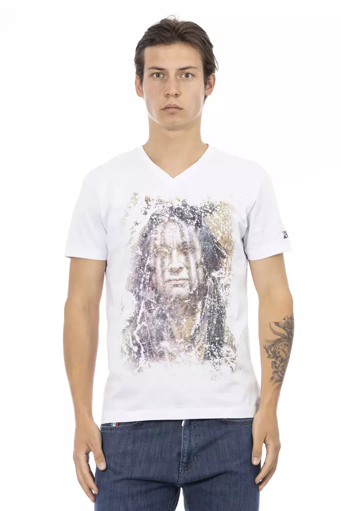 Trussardi Action Men's White Cotton Men's T-Shirt