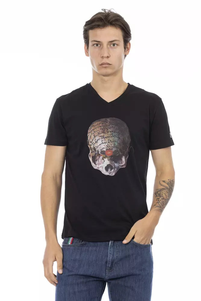 Trussardi Action Men's Black Cotton Men's T-Shirt