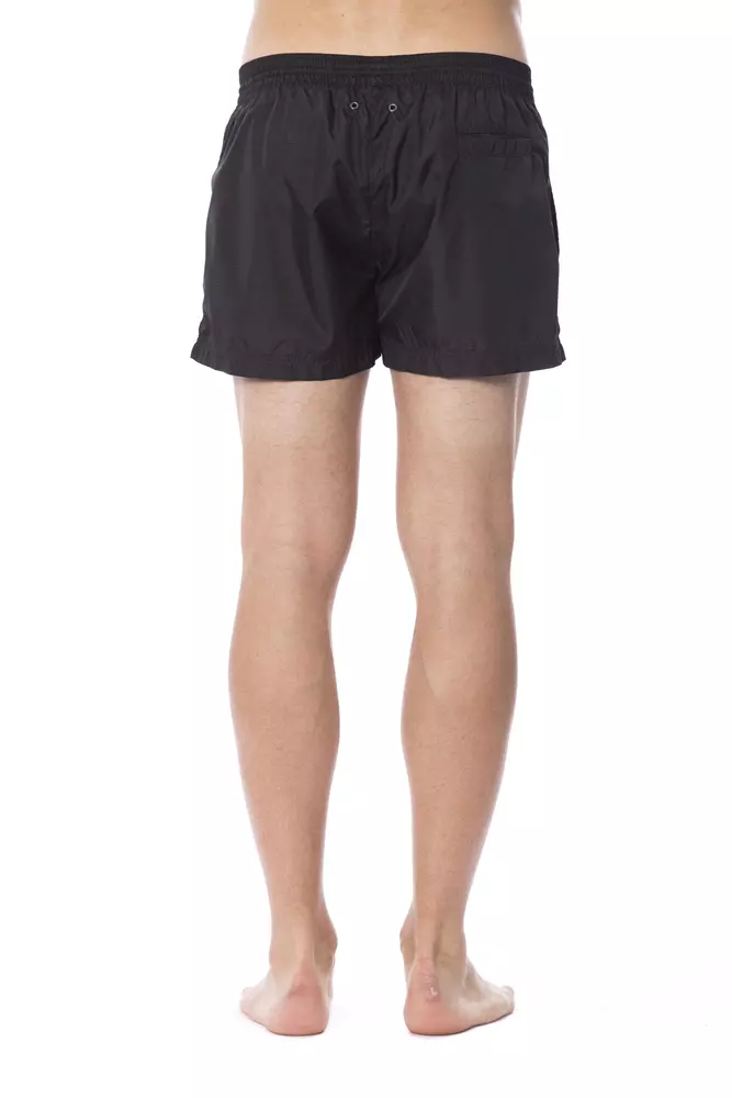 Roberto Cavalli Sport Men's Black Polyester Men's Swimwear