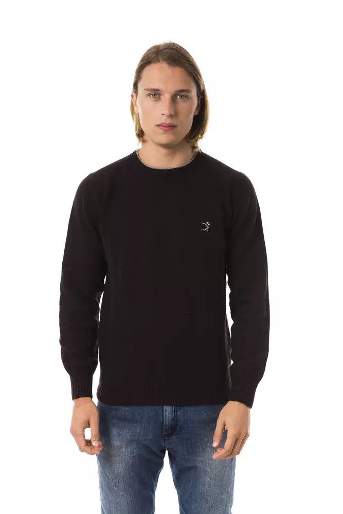 Brown Wool Men Sweater