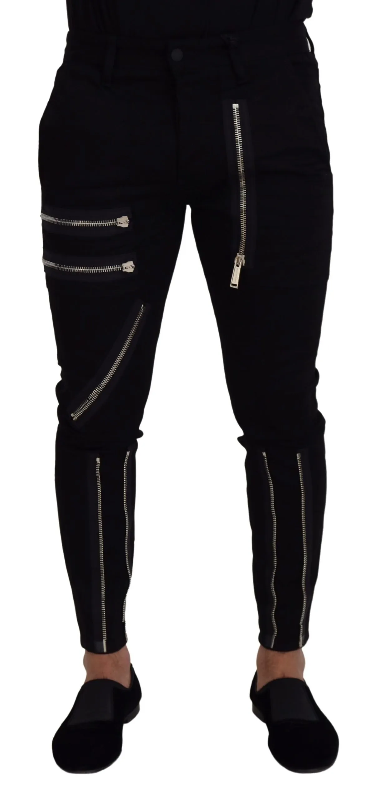 Dsquared² Men's Chic Black Mainline Cotton Blend Pants