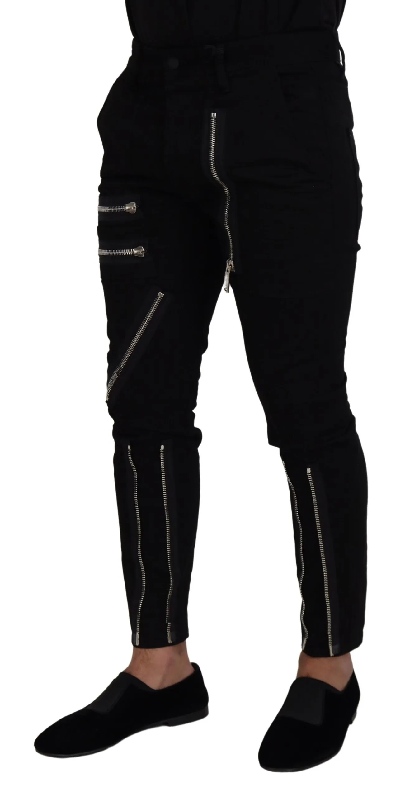 Dsquared² Men's Chic Black Mainline Cotton Blend Pants