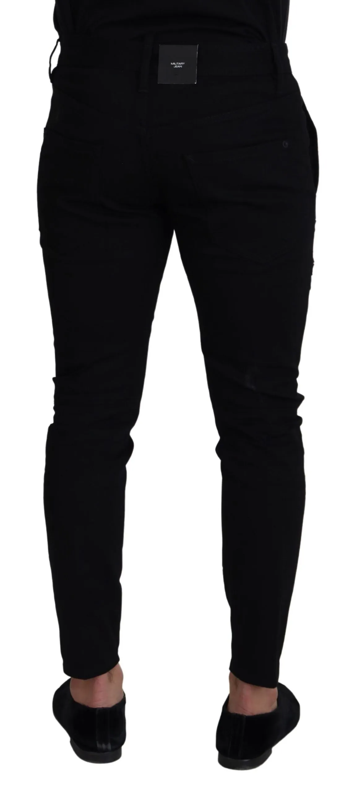 Dsquared² Men's Chic Black Mainline Cotton Blend Pants