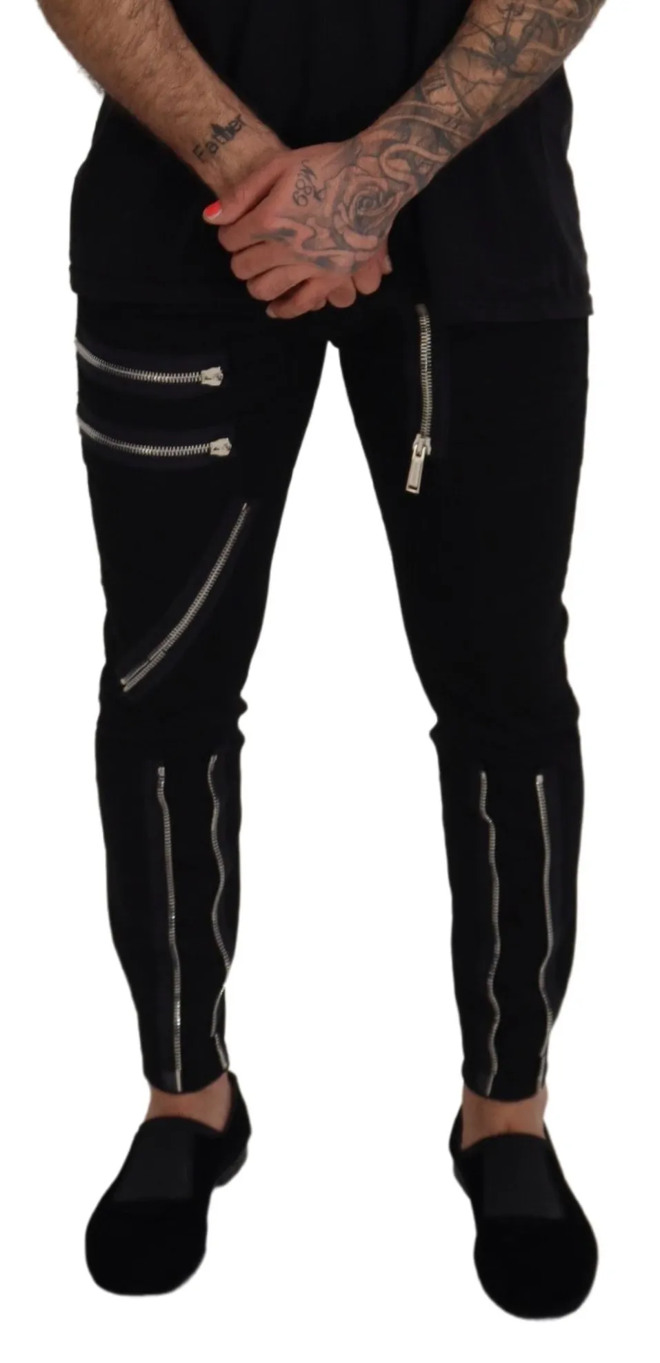 Dsquared² Men's Chic Black Mainline Cotton Blend Pants