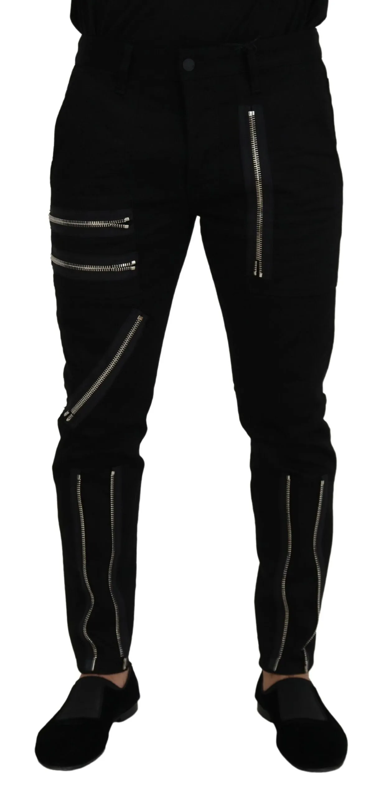 Dsquared² Men's Chic Black MainLine Cotton Blend Pants