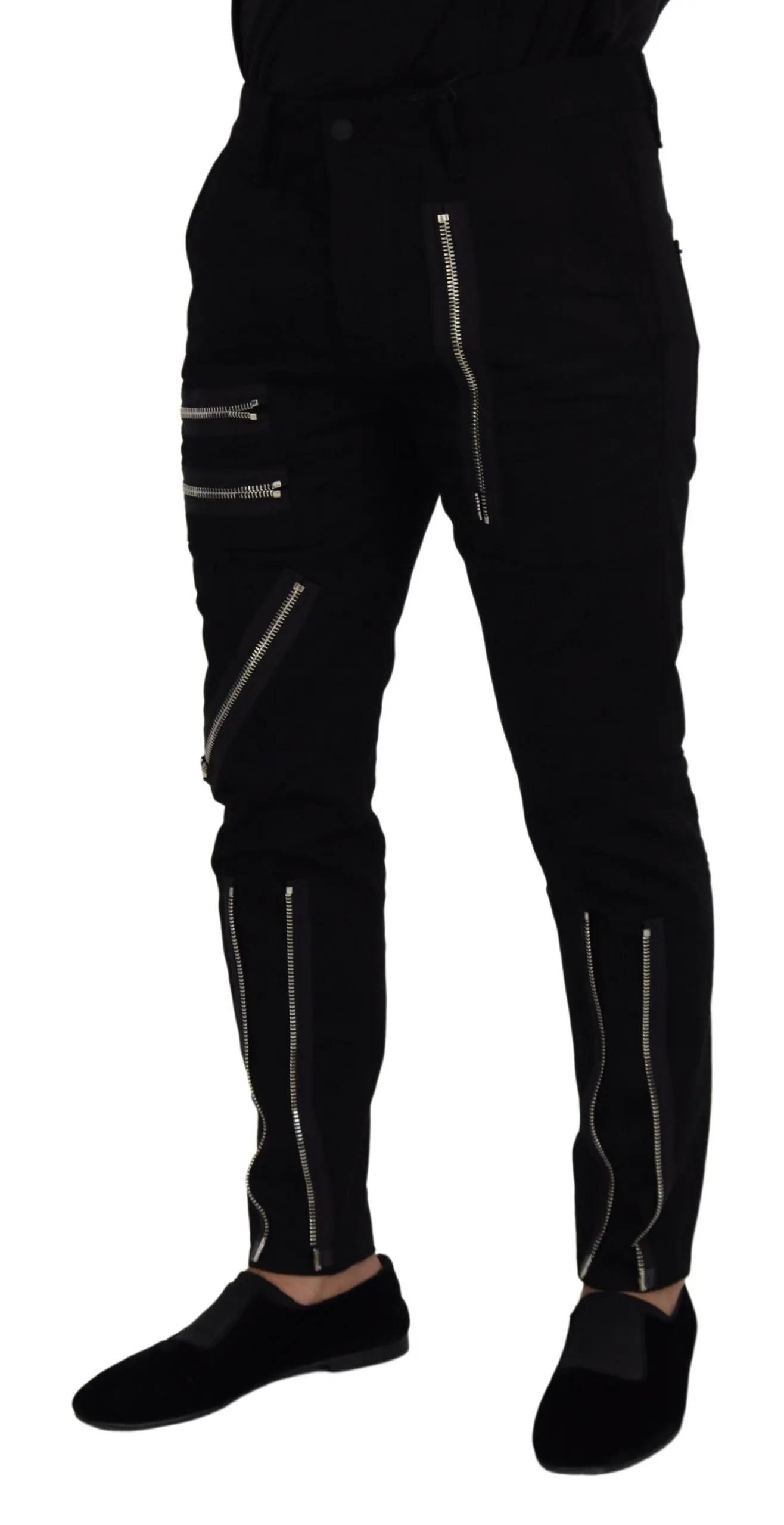 Dsquared² Men's Chic Black MainLine Cotton Blend Pants