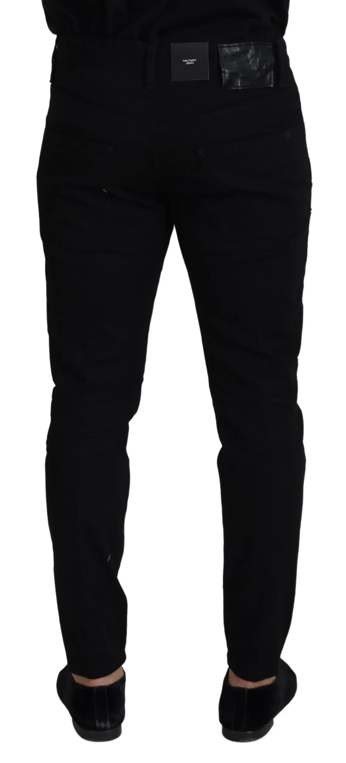 Dsquared² Men's Chic Black MainLine Cotton Blend Pants