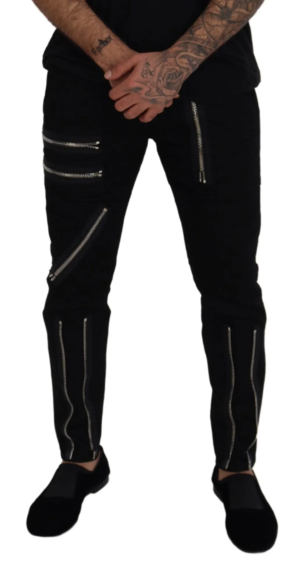 Dsquared² Men's Chic Black MainLine Cotton Blend Pants