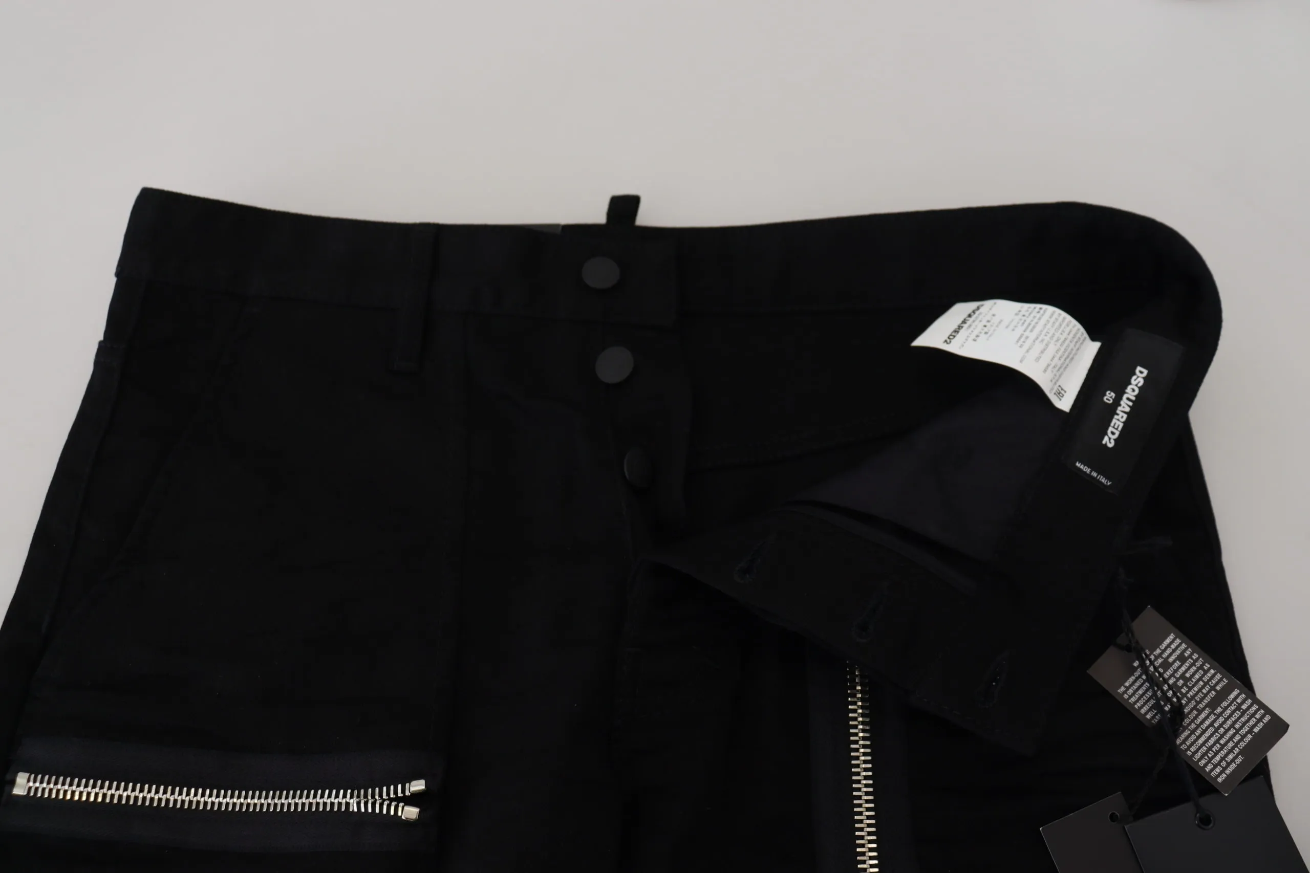 Dsquared² Men's Chic Black MainLine Cotton Blend Pants