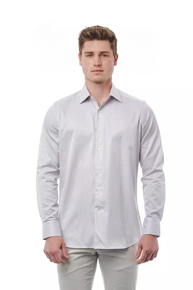 Bagutta Men's White Cotton Mens Shirt