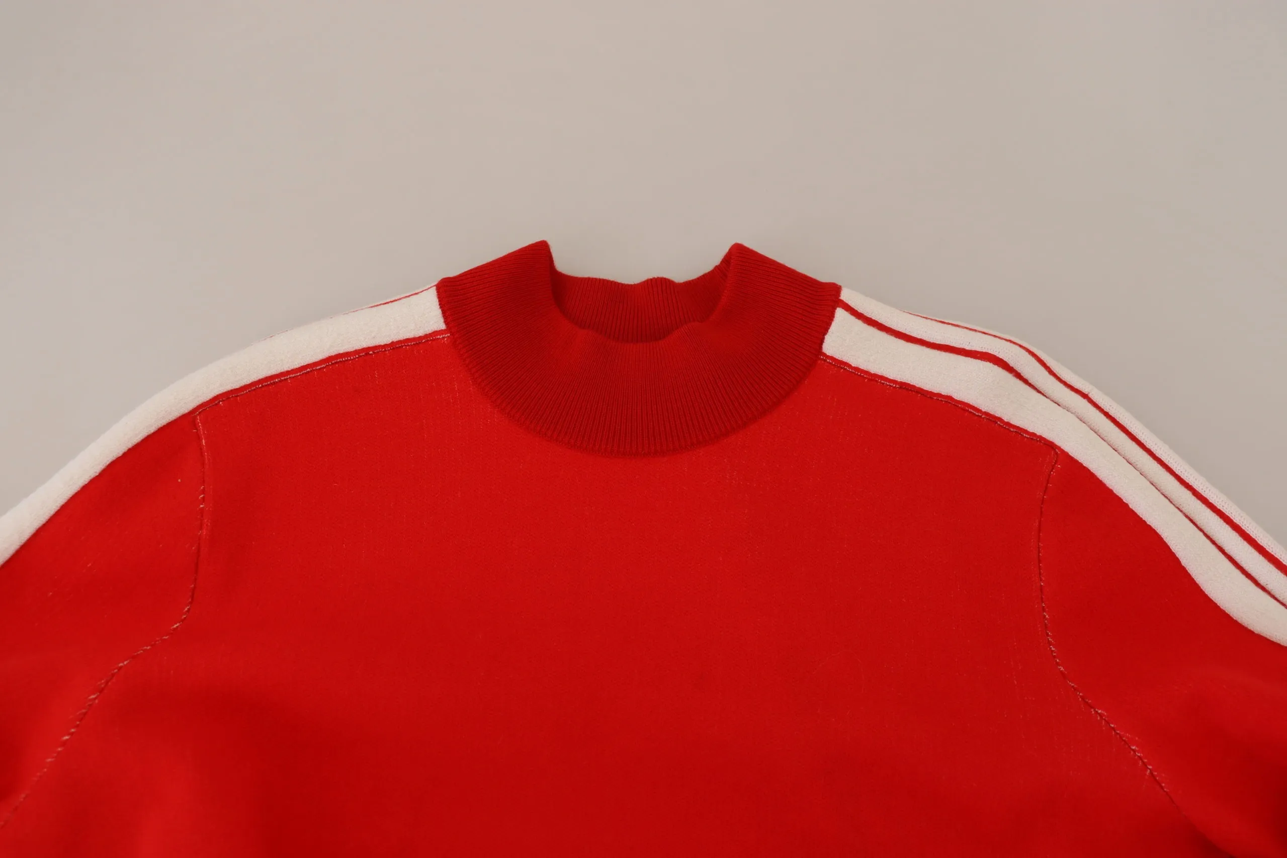 GCDS Men's Elegant Red Pullover Sweater for Men