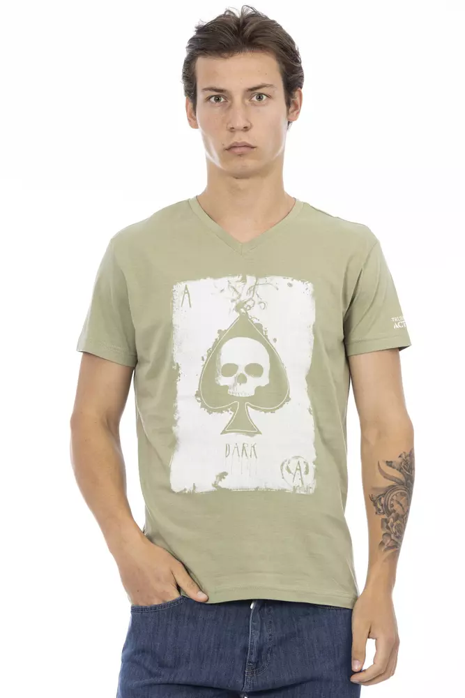 Trussardi Action Men's Green Cotton Men's T-Shirt