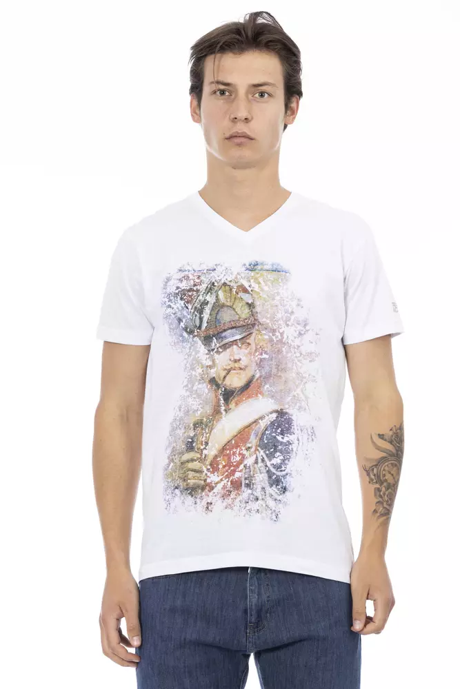 Trussardi Action Men's White Cotton Mens TShirt