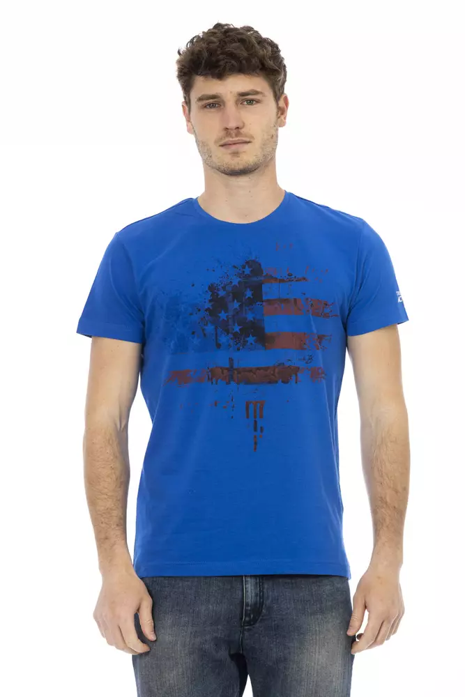 Trussardi Action Men's Blue Cotton Men's T-Shirt