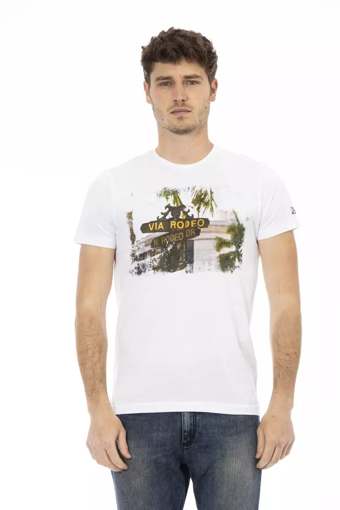 Trussardi Action Men's White Cotton Men's T-Shirt
