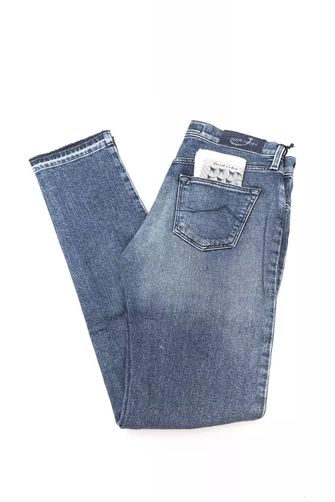 Jacob Cohen Women's Elegant Slim-Fit Fringe Jeans