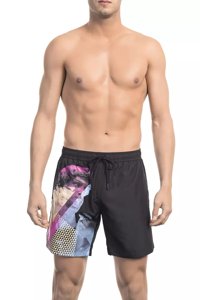 Bikkembergs Men's Black Polyester Men's Swim Short