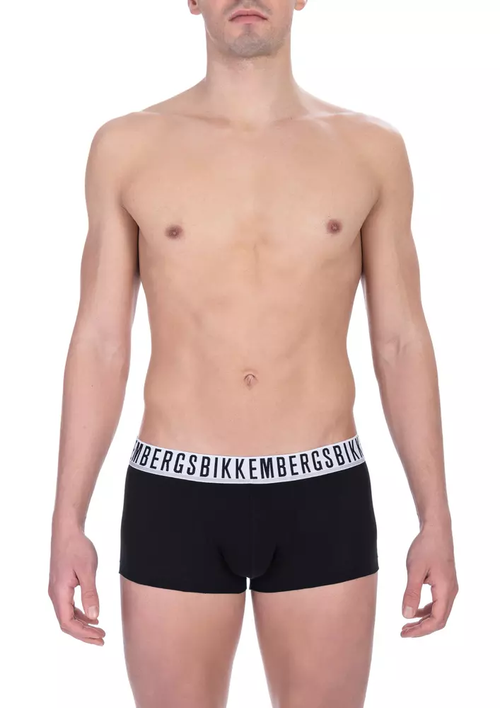 Bikkembergs Men's Black Cotton Men's Trunk