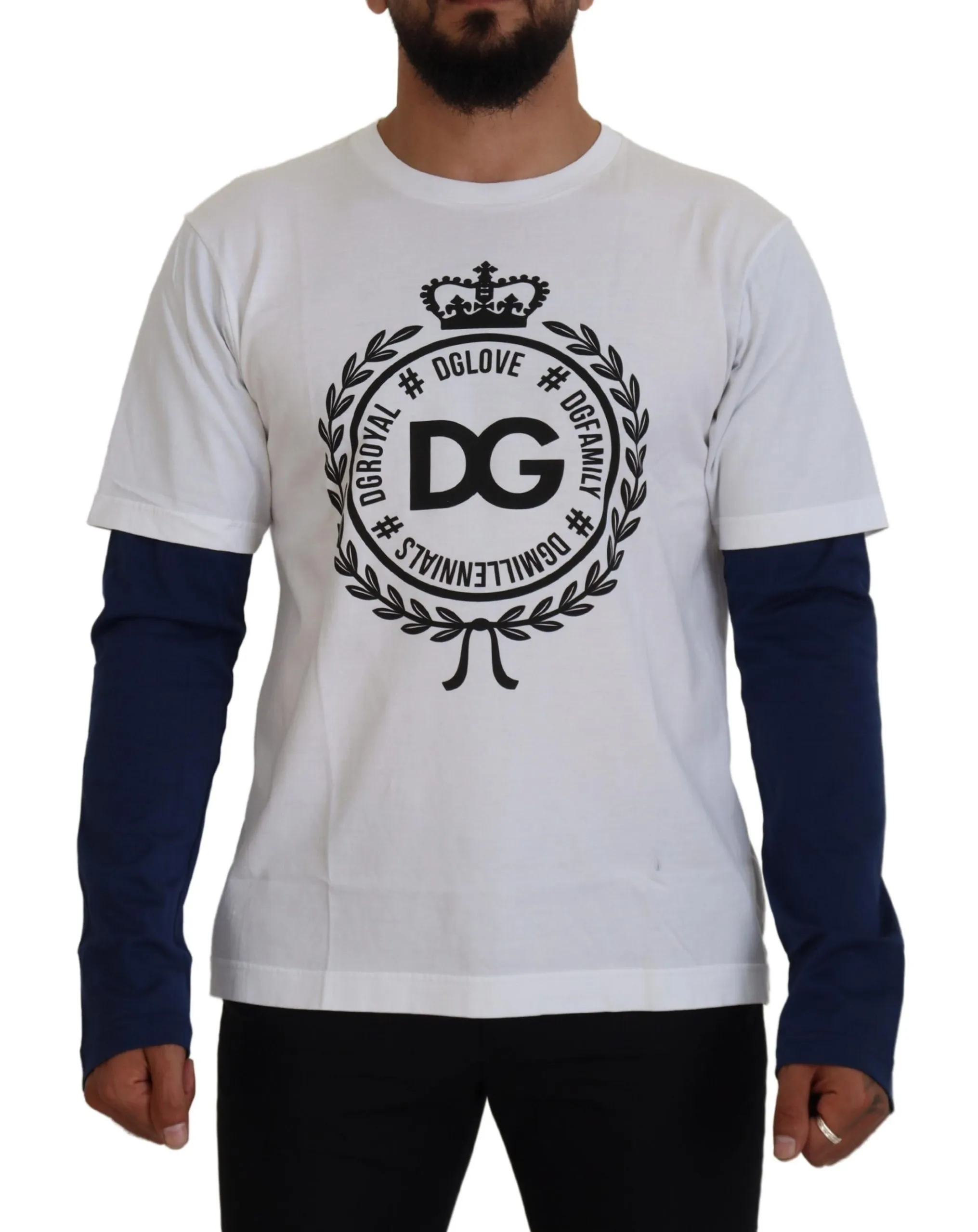Dolce & Gabbana Men's Elegant Crew-Neck Pullover Sweater