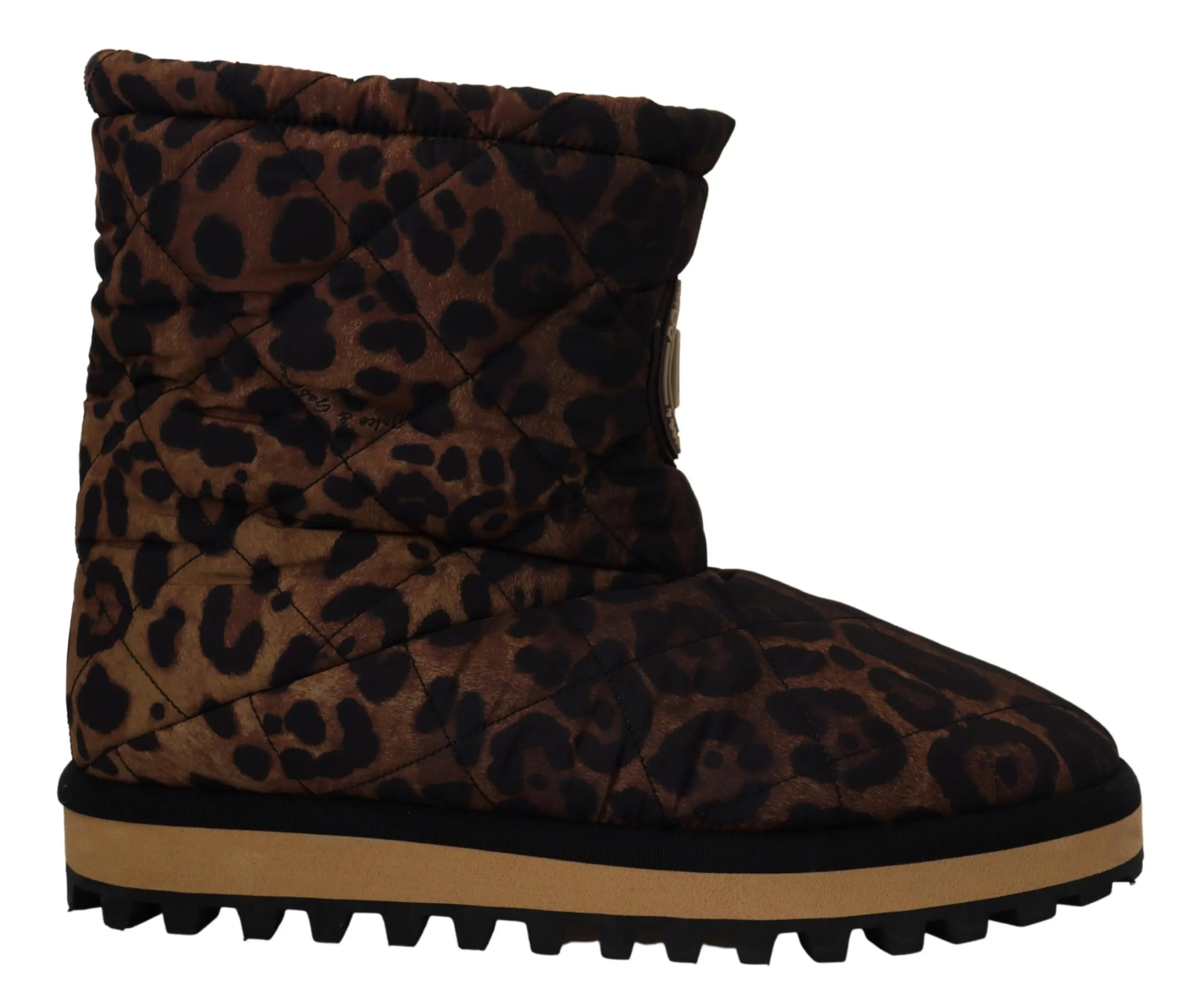Dolce & Gabbana Men's Leopard Pattern Ankle Boots