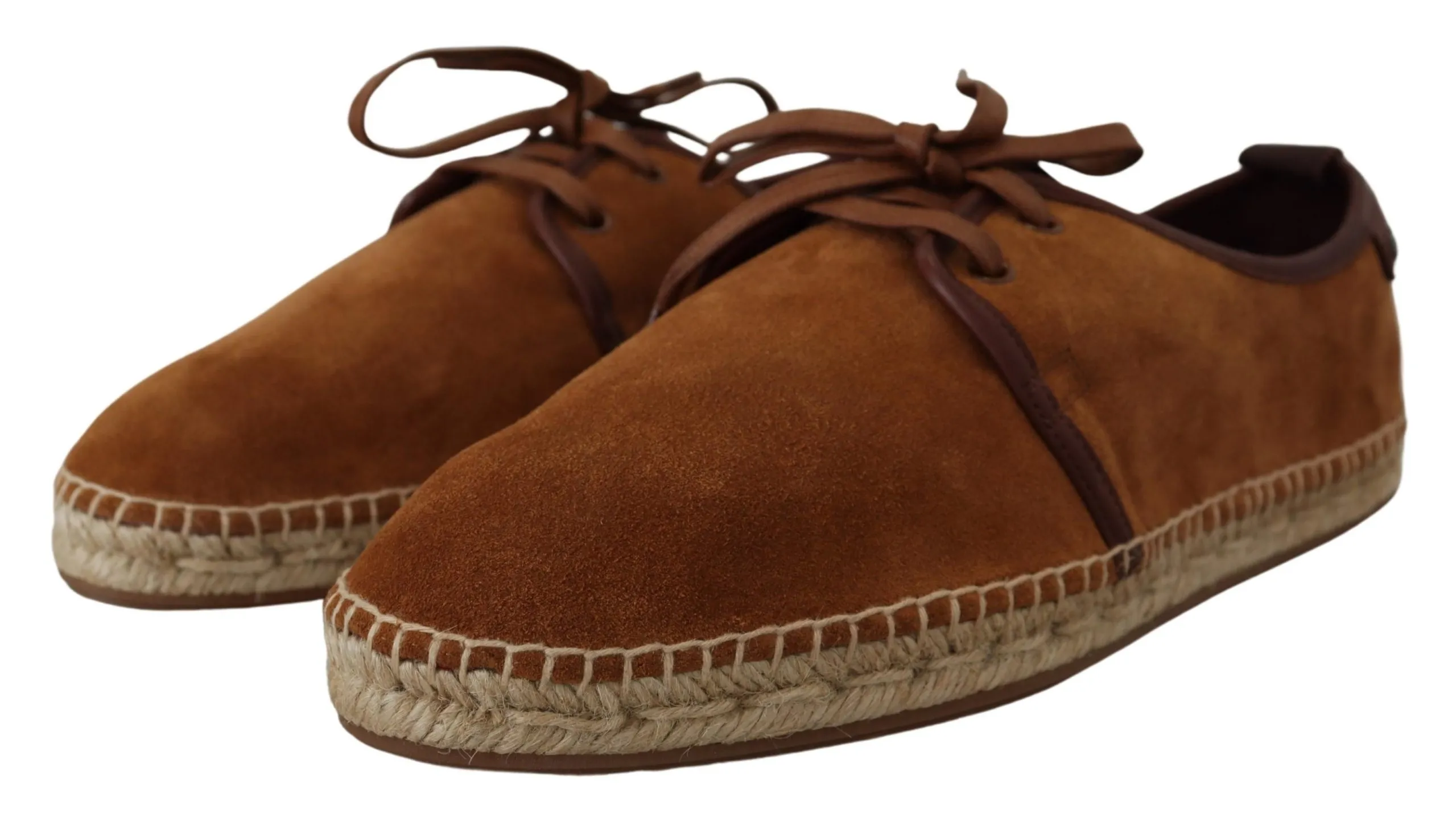 Dolce & Gabbana Men's Elegant Brown Leather Casual Sneakers