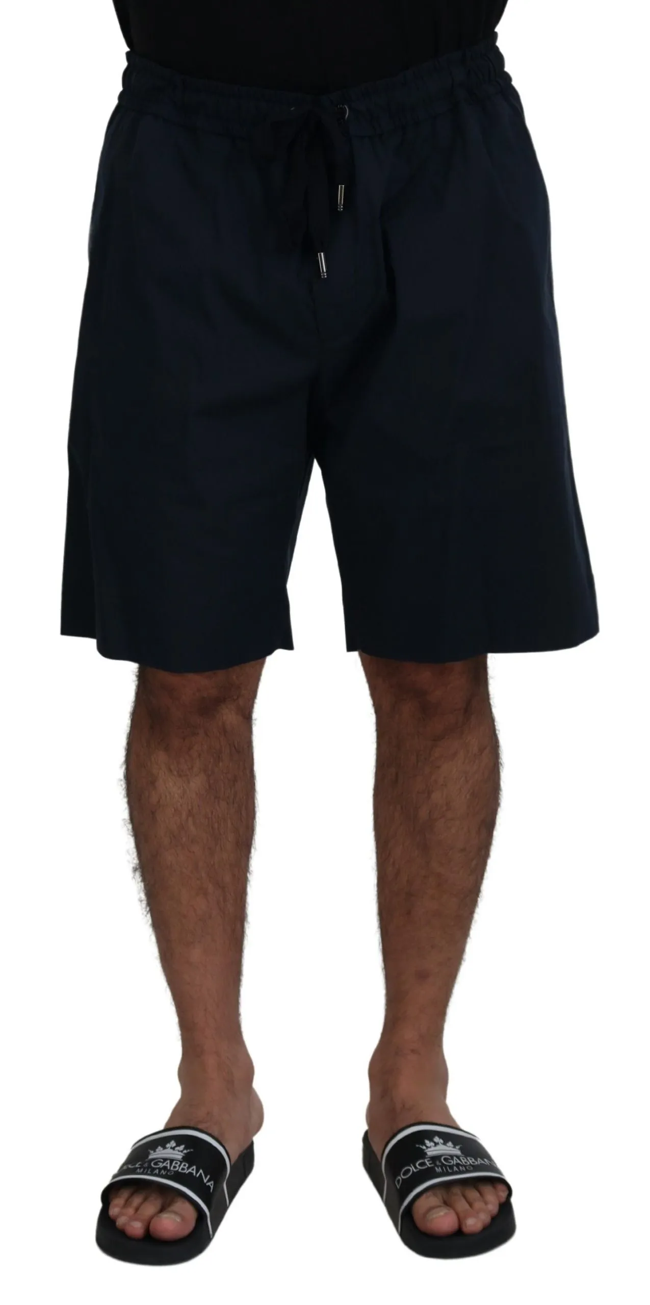 Dolce & Gabbana Men's Elegant Blue Cotton Blend Shorts