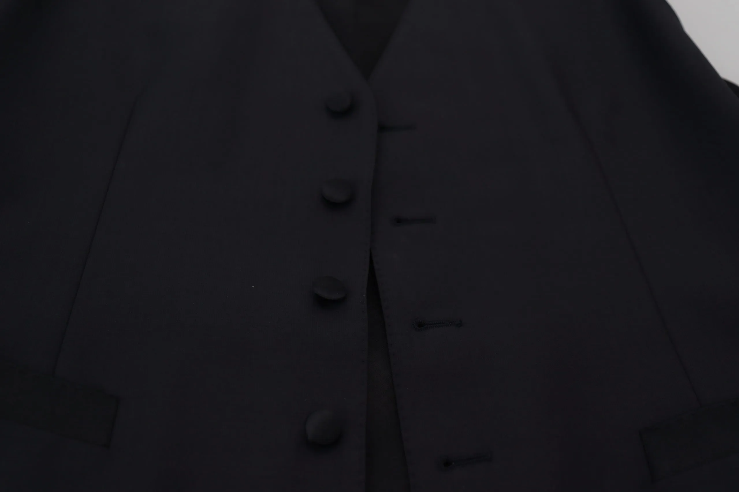Dolce & Gabbana Men's Elegant Black Single Breasted Dress Vest