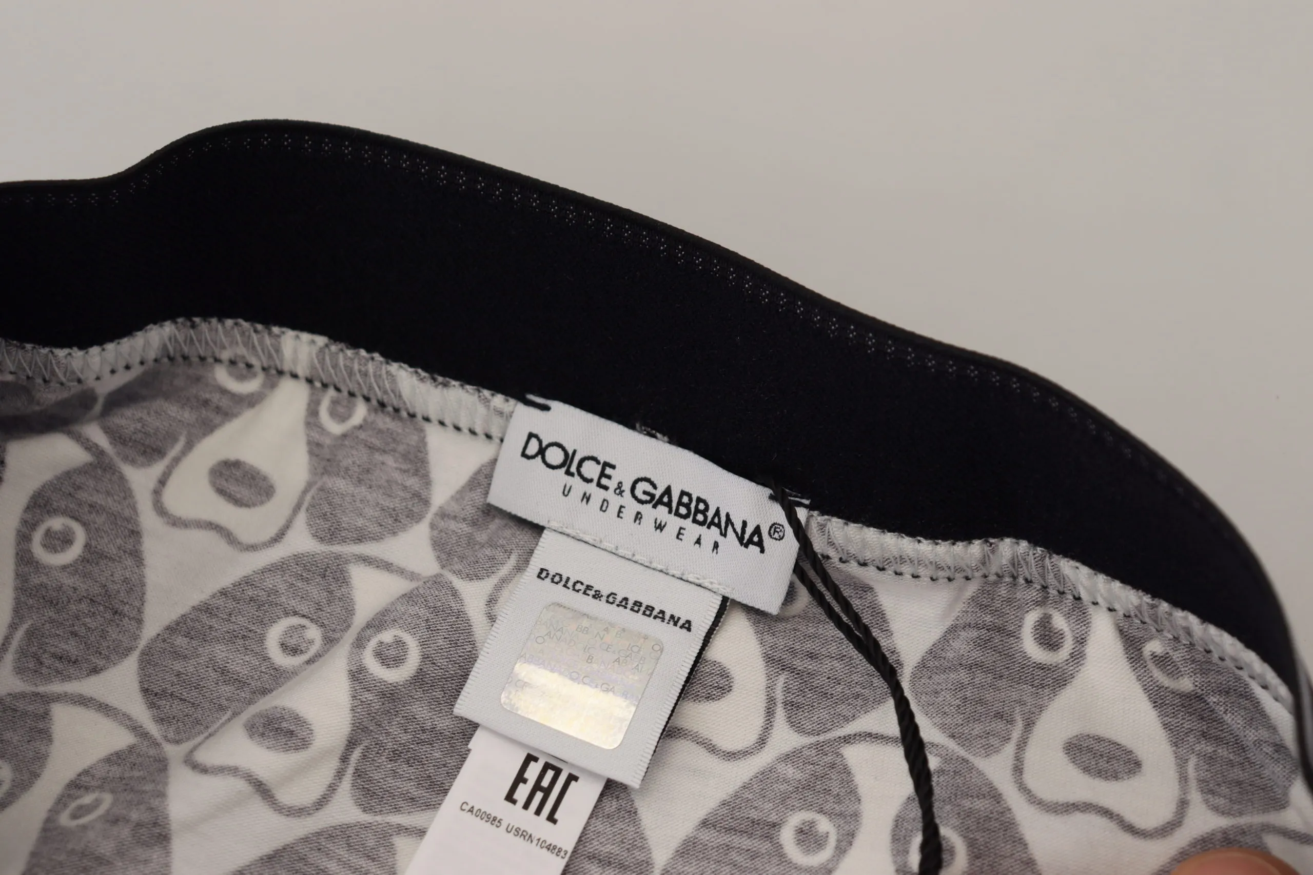 Dolce & Gabbana Men's Elegant Black Cotton Blend Boxer Shorts