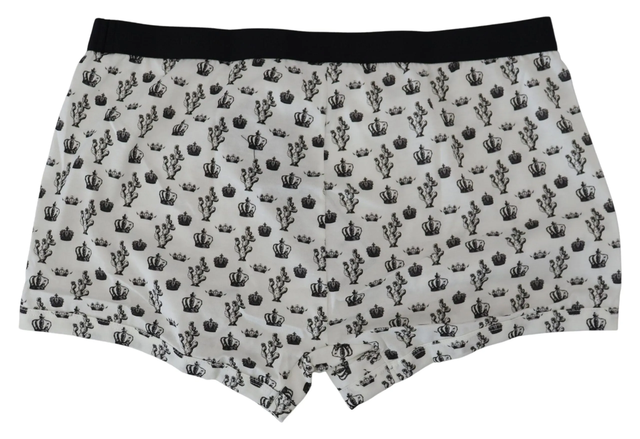 Dolce & Gabbana Men's Elegant White Cotton Boxer Shorts
