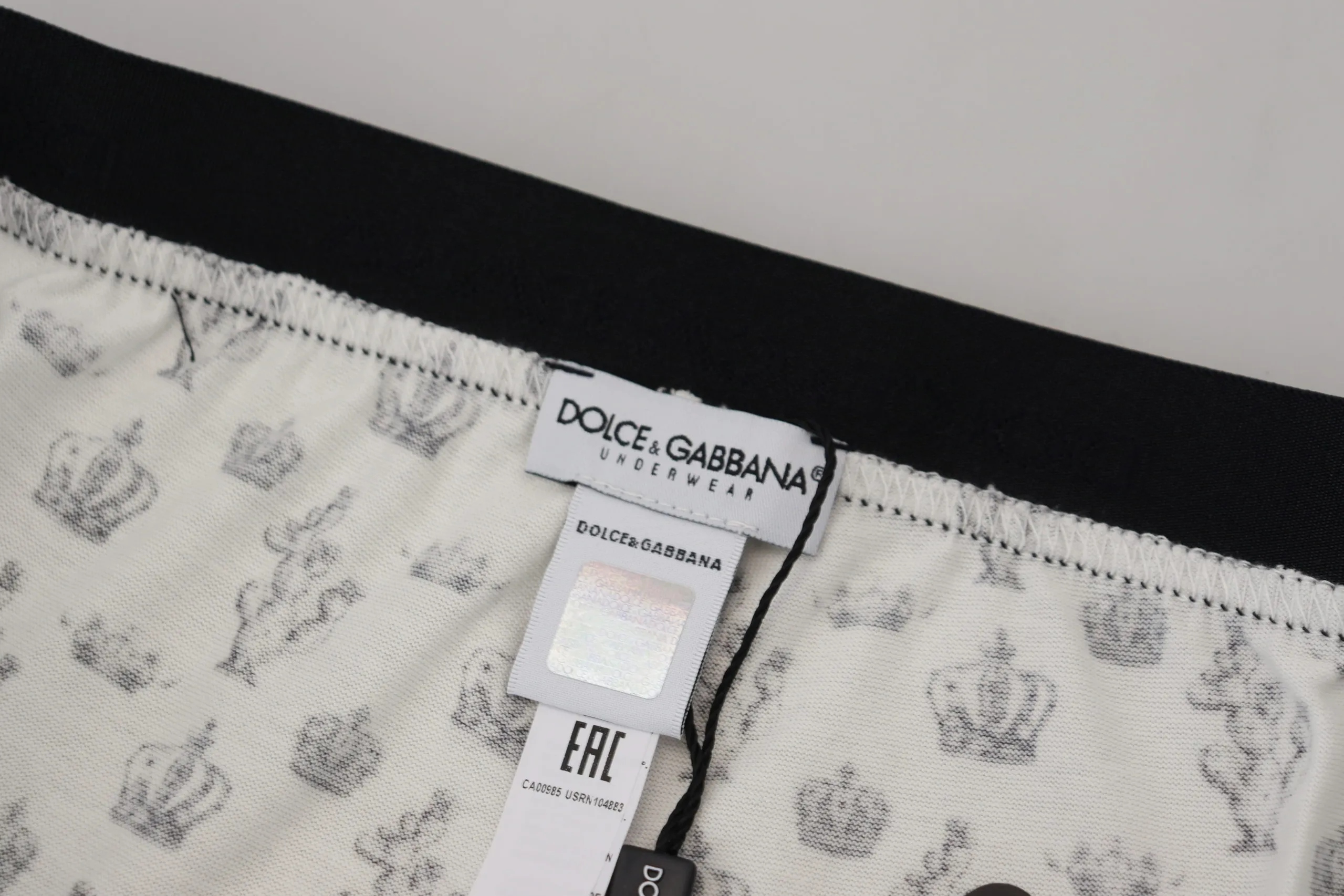 Dolce & Gabbana Men's Elegant White Cotton Boxer Shorts