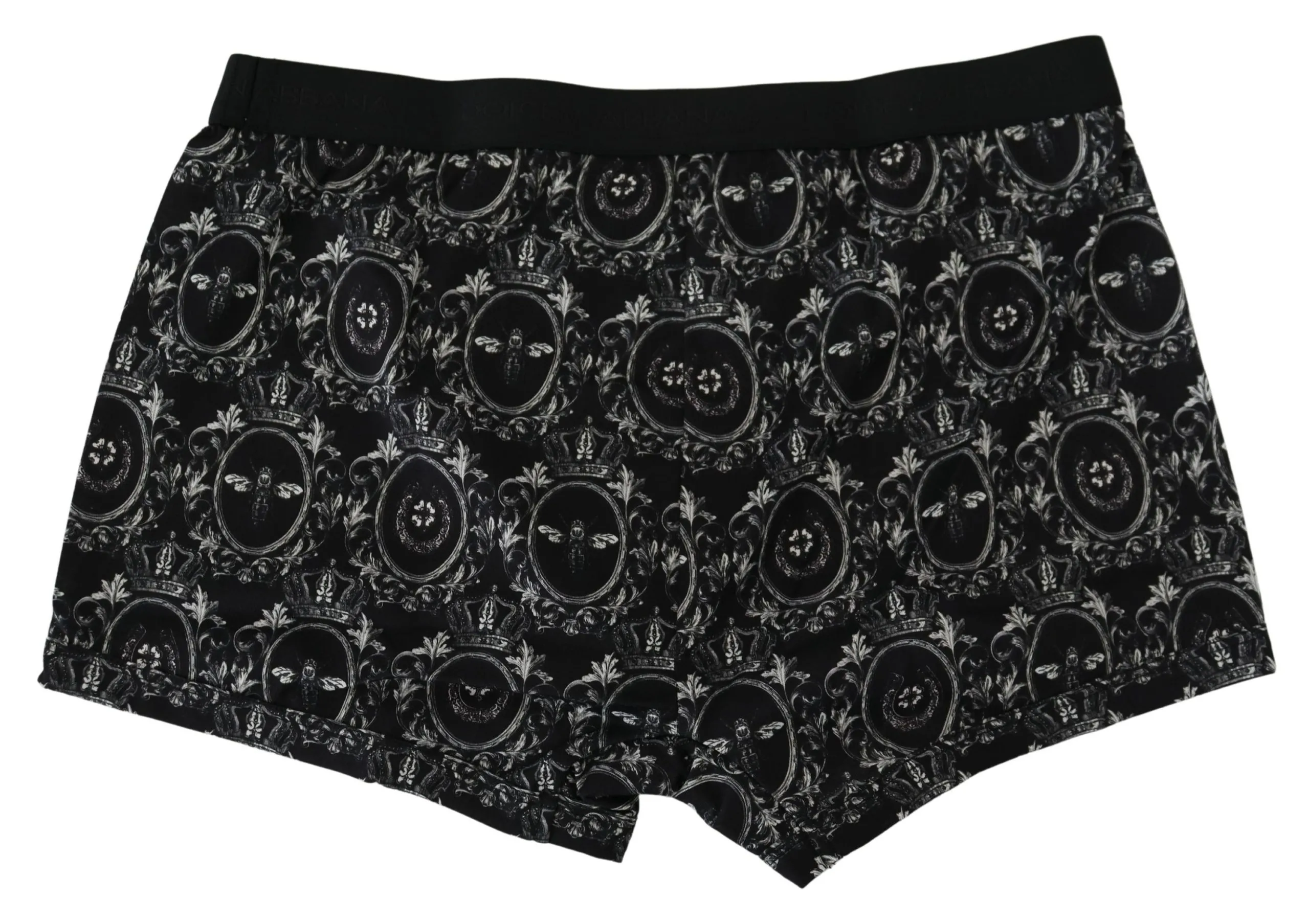 Dolce & Gabbana Men's Elegant Black Cotton Boxer Shorts