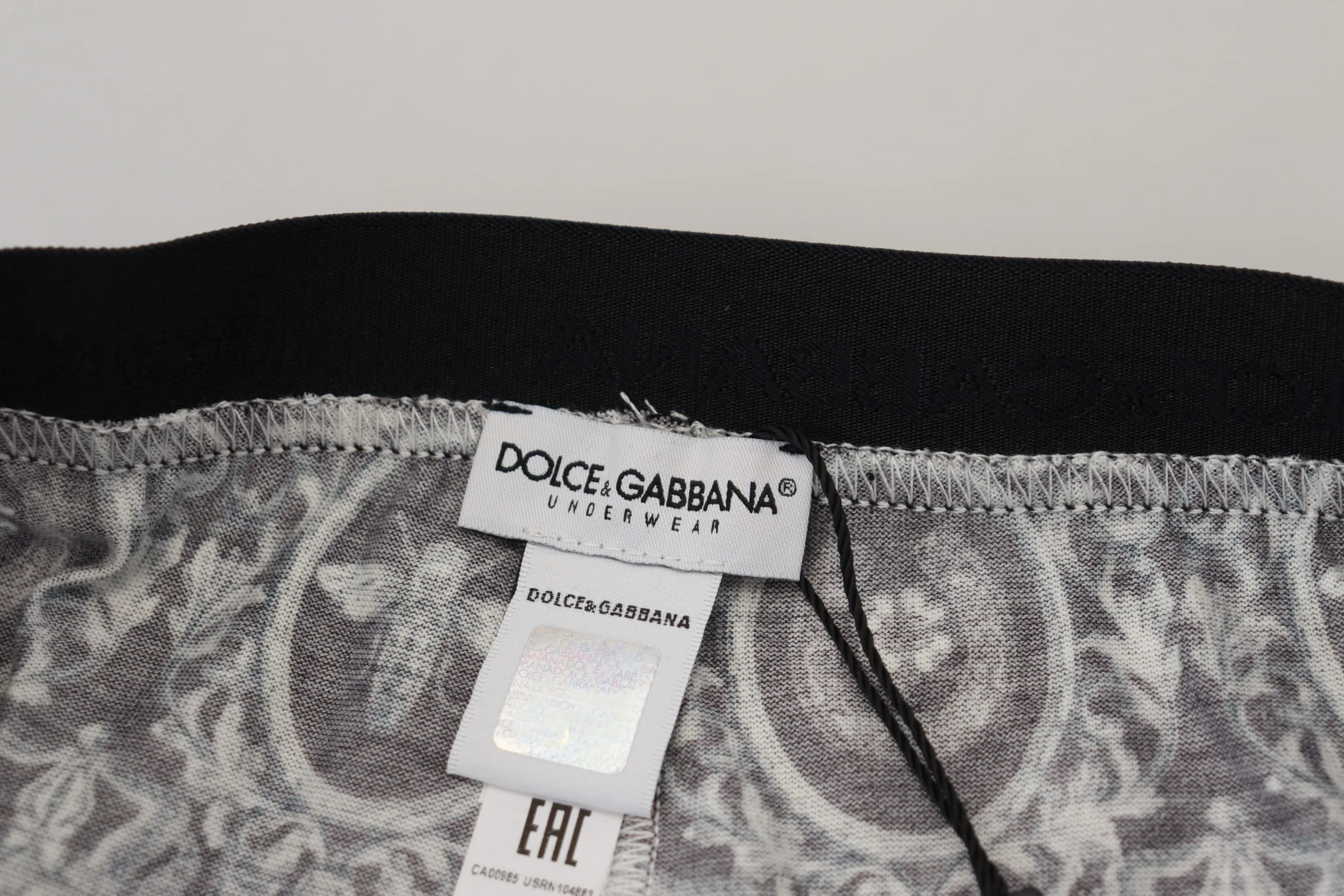 Dolce & Gabbana Men's Elegant Black Cotton Boxer Shorts