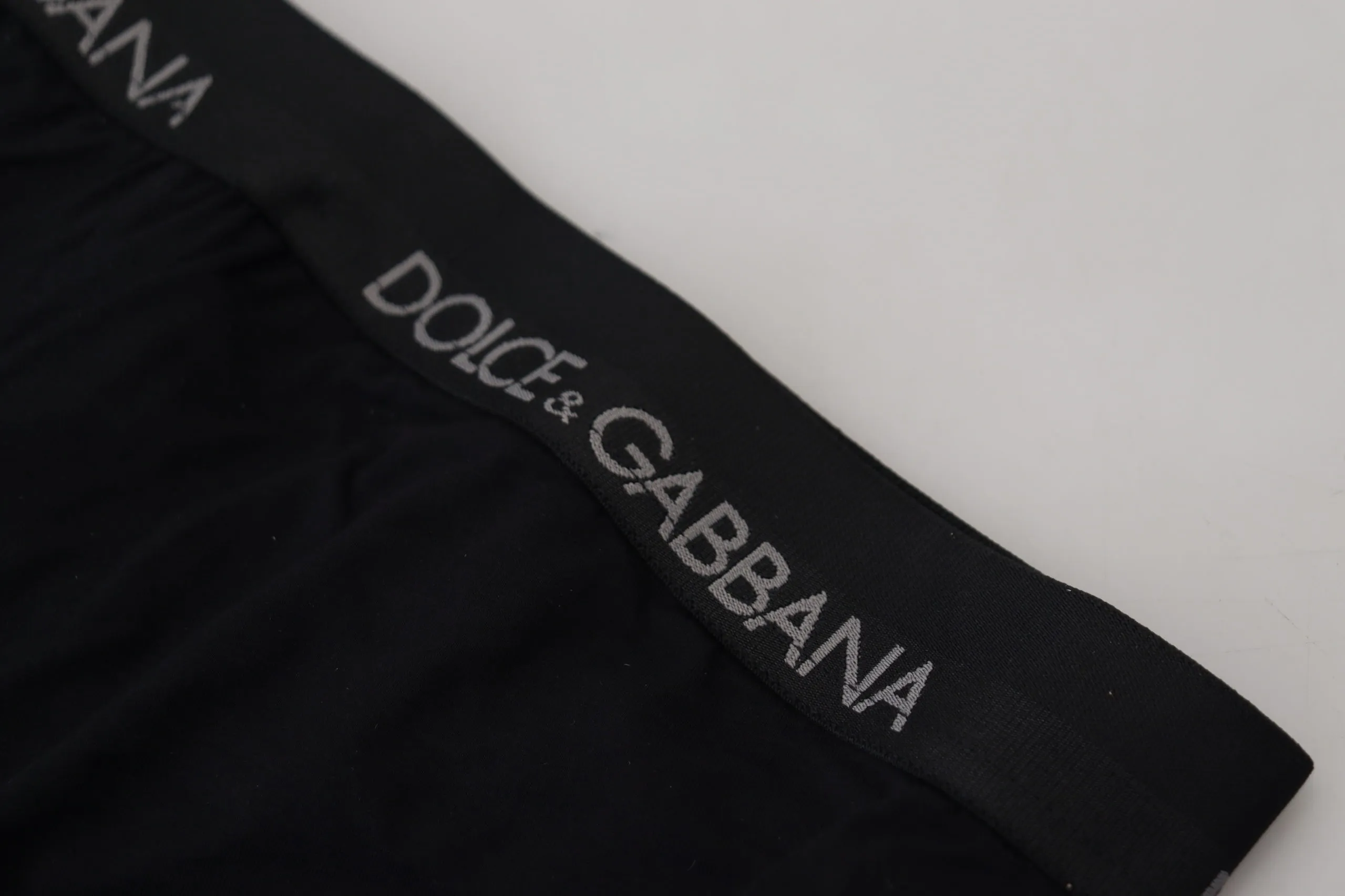 Dolce & Gabbana Men's Elegant Black Modal Stretch Briefs