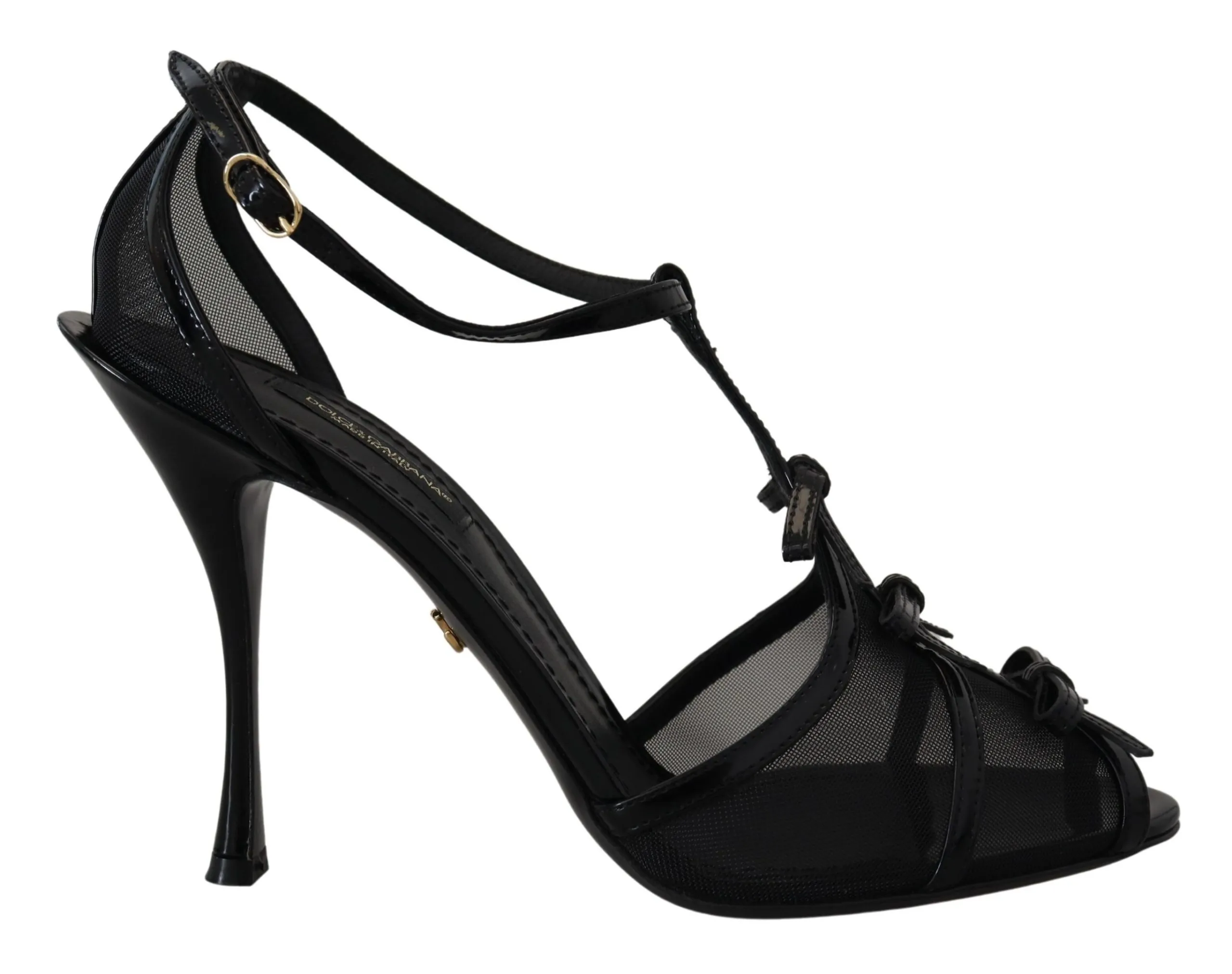 Dolce & Gabbana Women's Elegant Black Stiletto Heeled Sandals