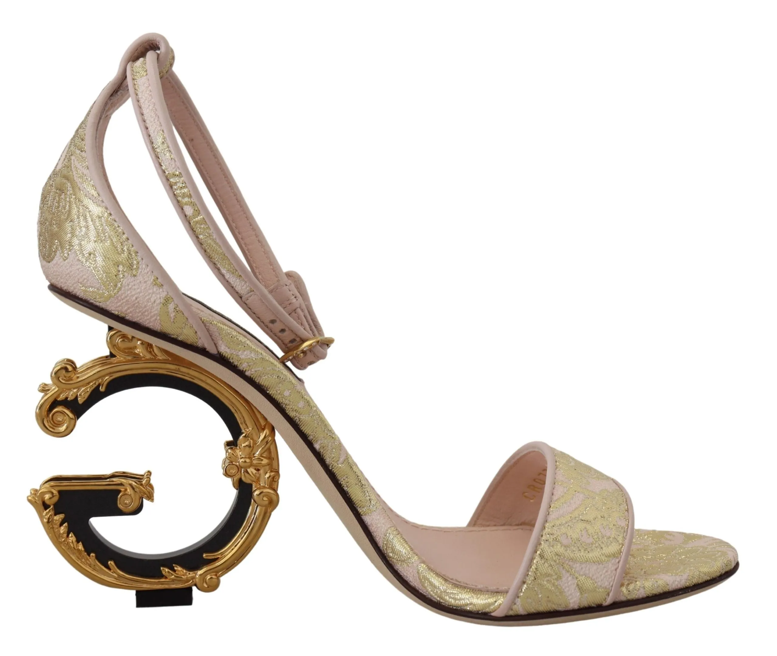 Dolce & Gabbana Women's Chic Pink Brocade Keira Sandals