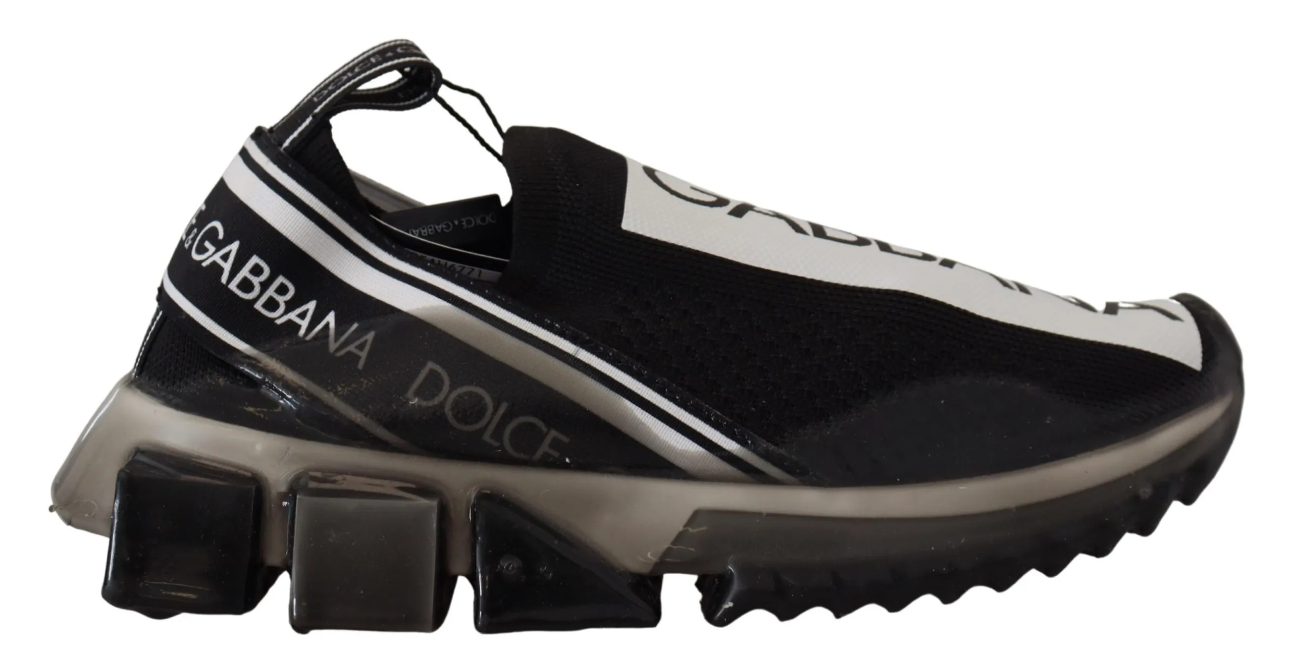 Dolce & Gabbana Women's Elegant Sorrento Sock Sneakers in Monochrome