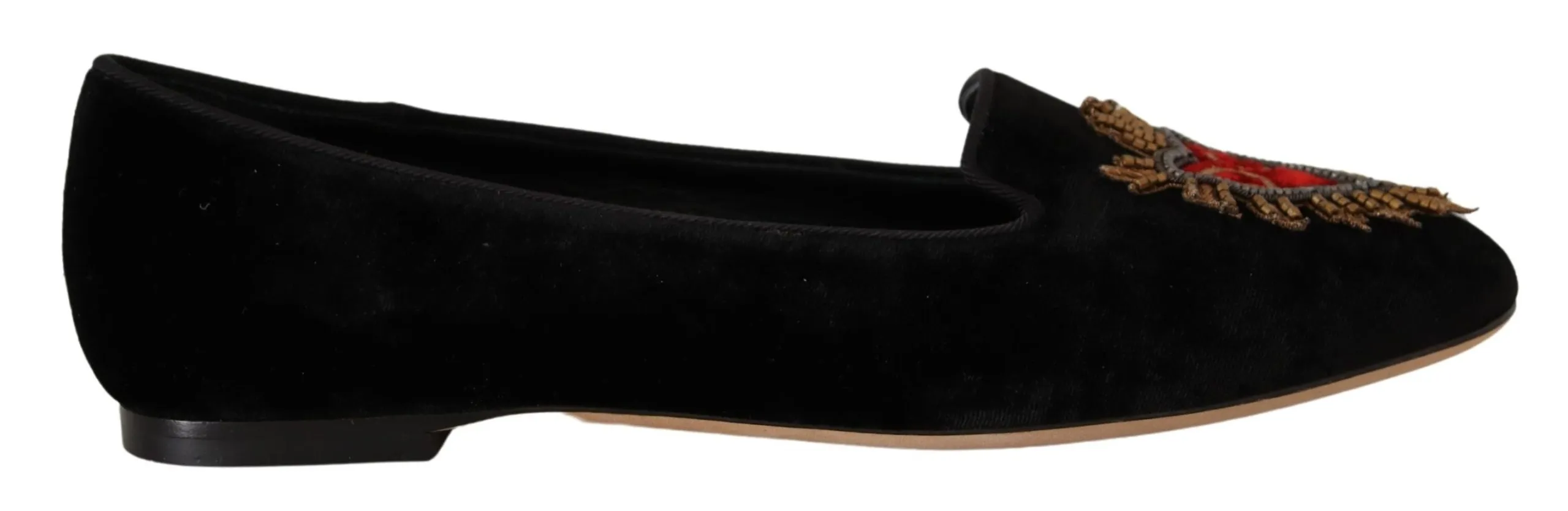 Dolce & Gabbana Women's Elegant Patent Leather Flat Shoes