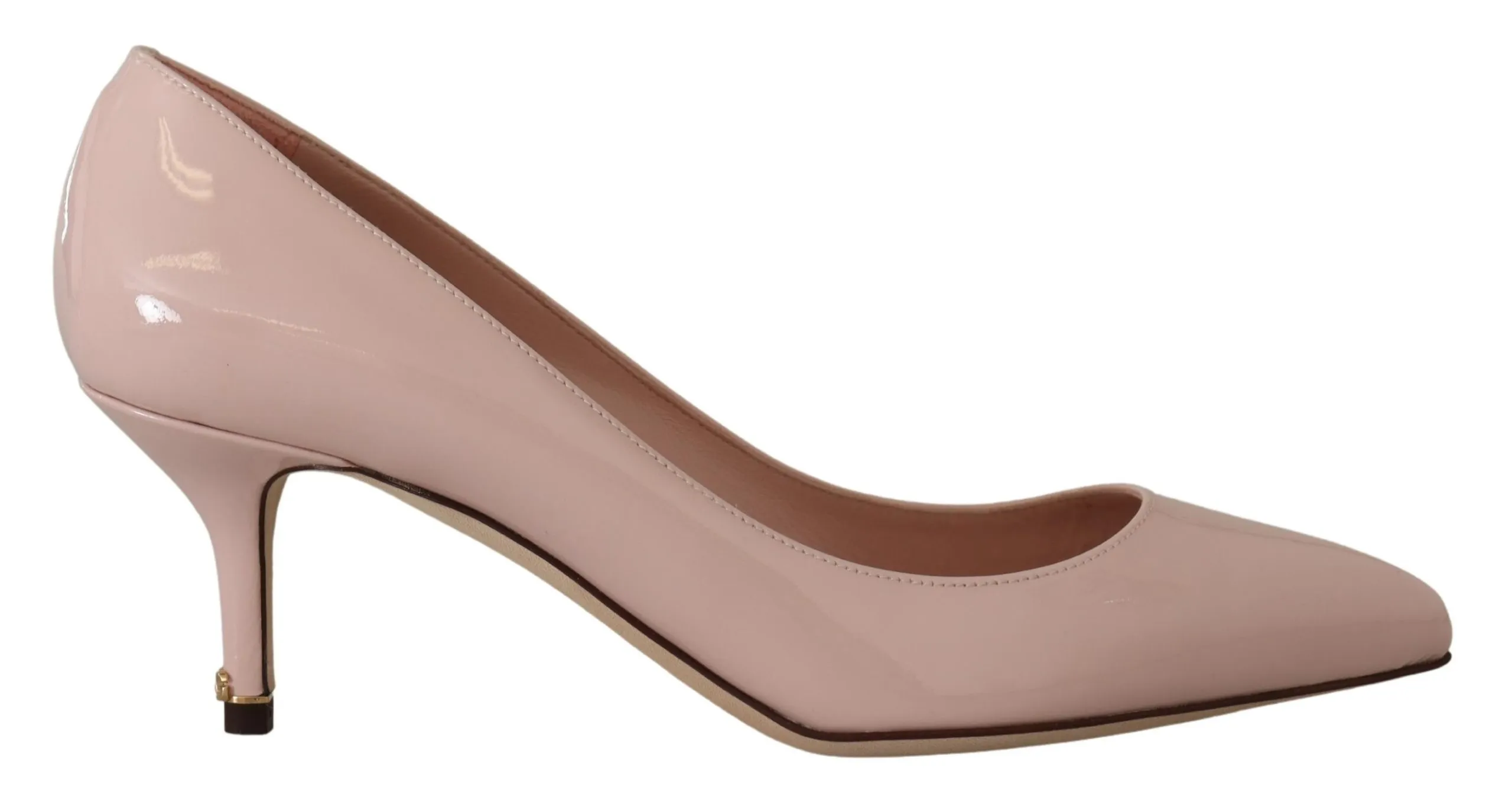 Dolce & Gabbana Women's Elegant Patent Leather Heels in Pink