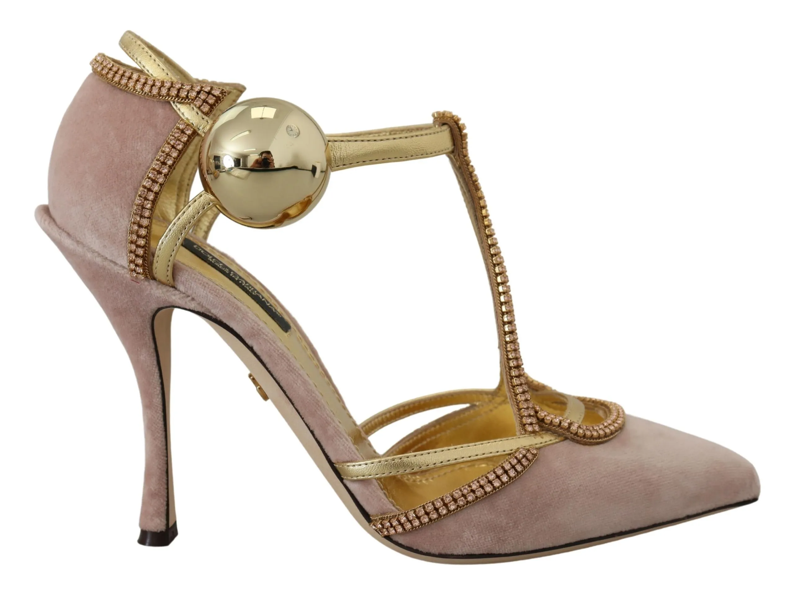 Dolce & Gabbana Women's Elegant Pink Crystal Pumps with High Heels