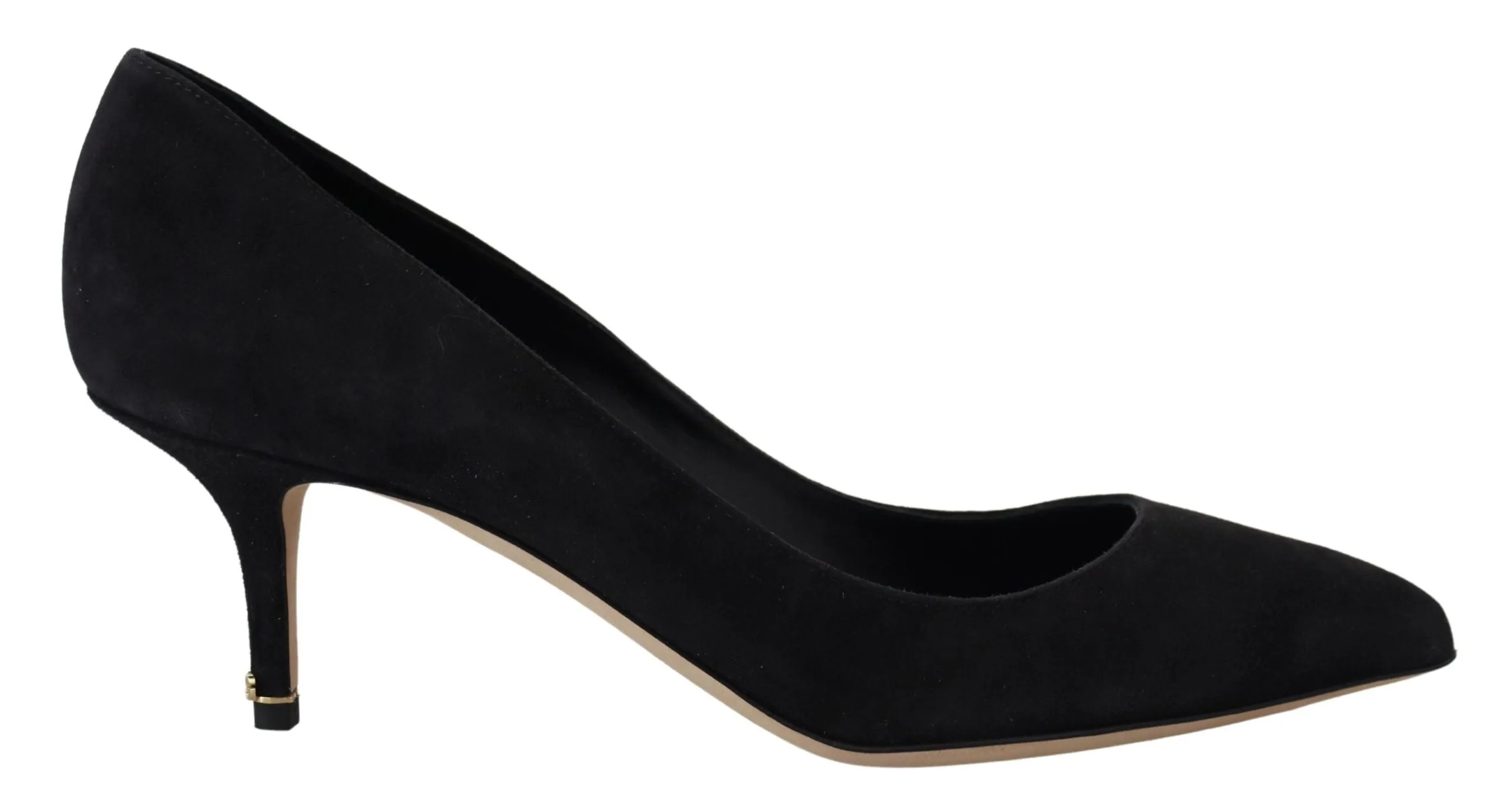 Dolce & Gabbana Women's Elegant Black Leather Stiletto Heels