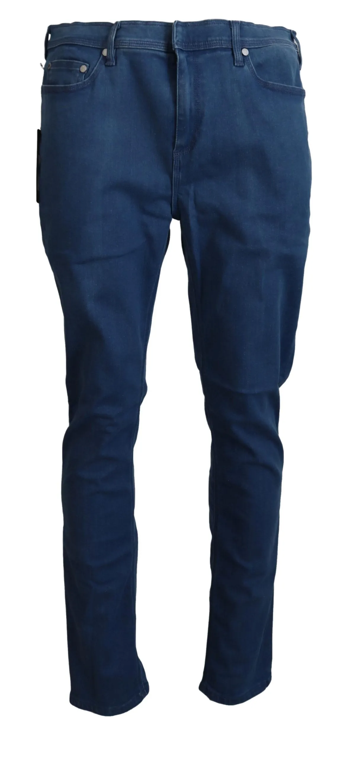 Neil Barrett Men's Chic Skinny Blue Pants for a Sharp Look