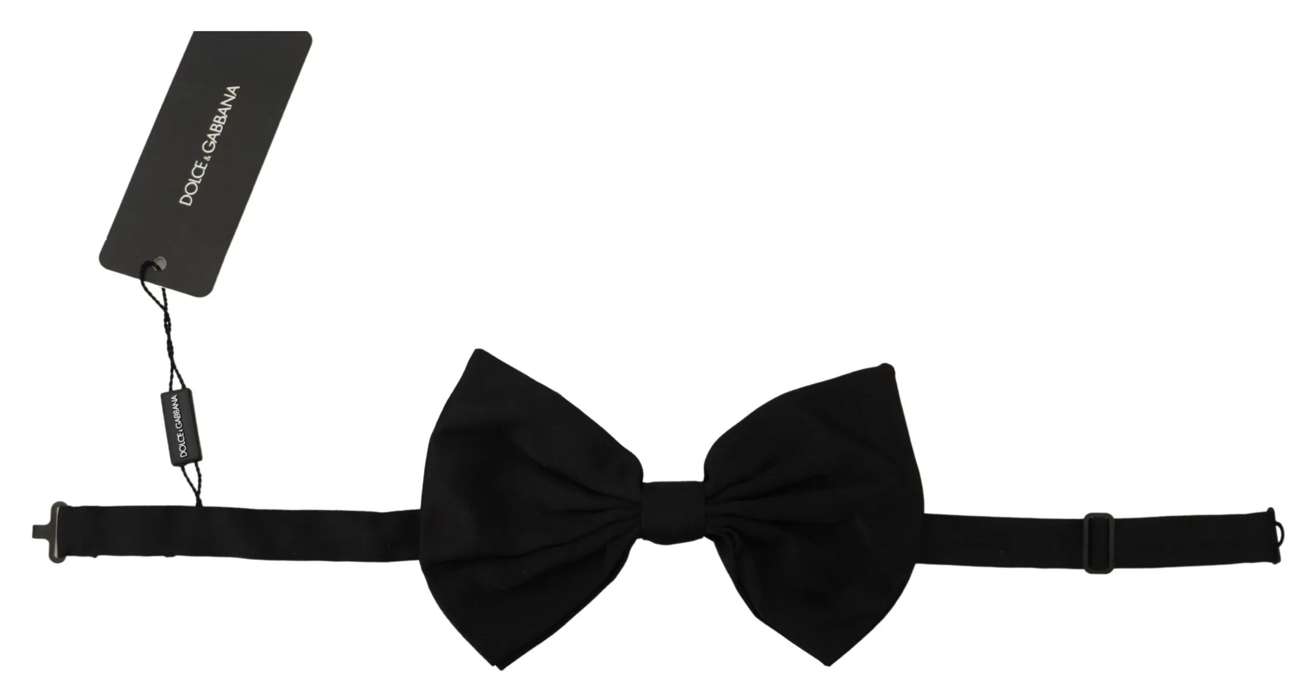 Dolce & Gabbana Men's Elegant Black Cotton Bow Tie