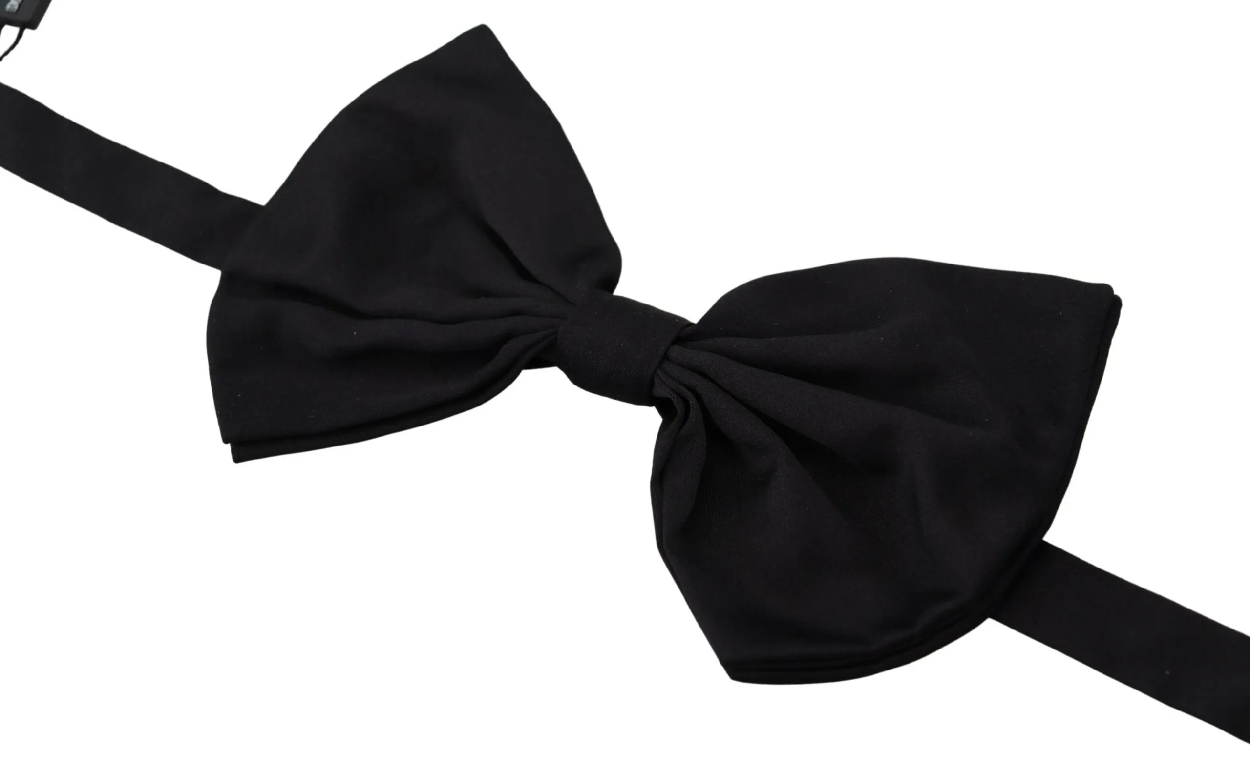 Dolce & Gabbana Men's Elegant Black Cotton Bow Tie