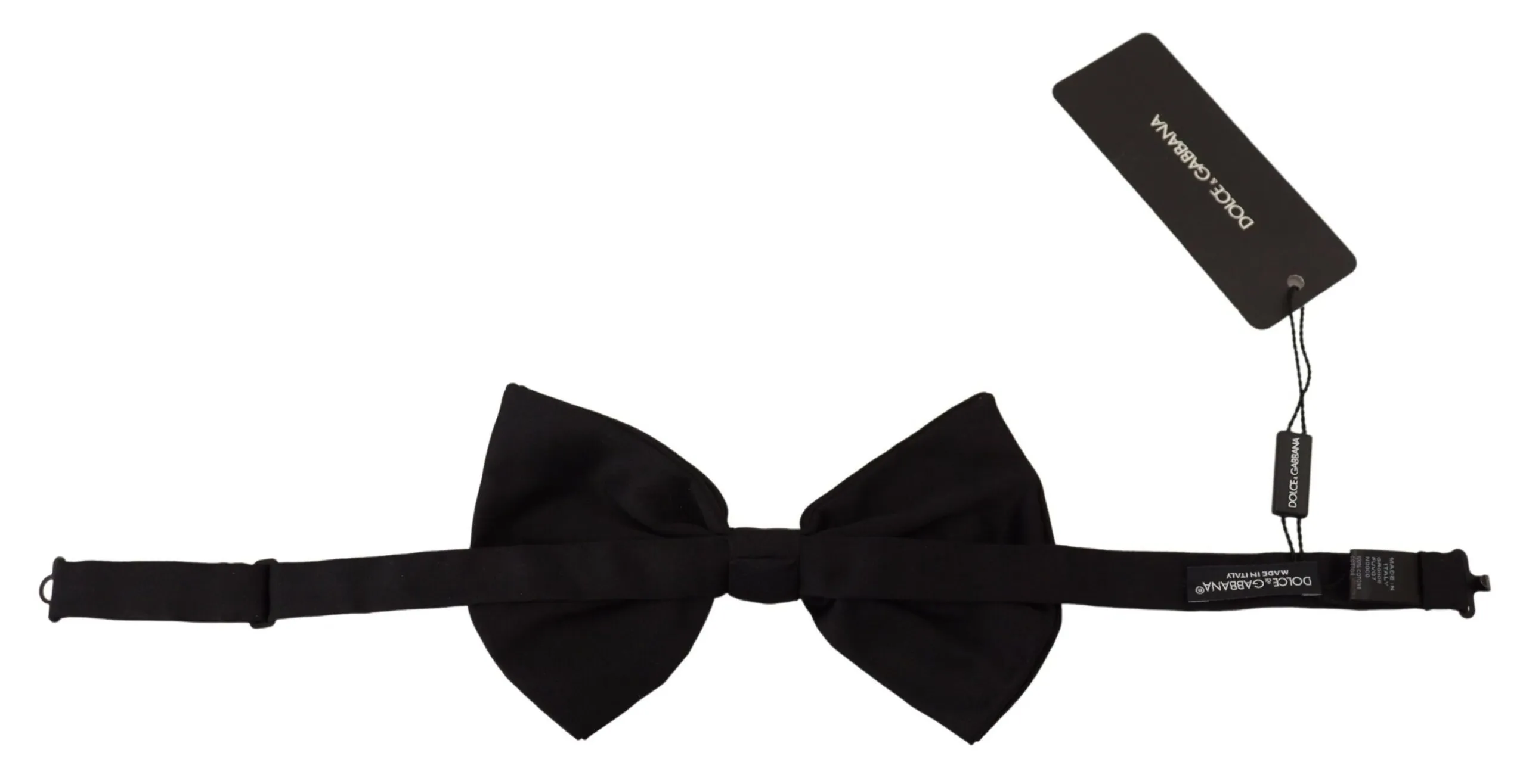 Dolce & Gabbana Men's Elegant Black Cotton Bow Tie