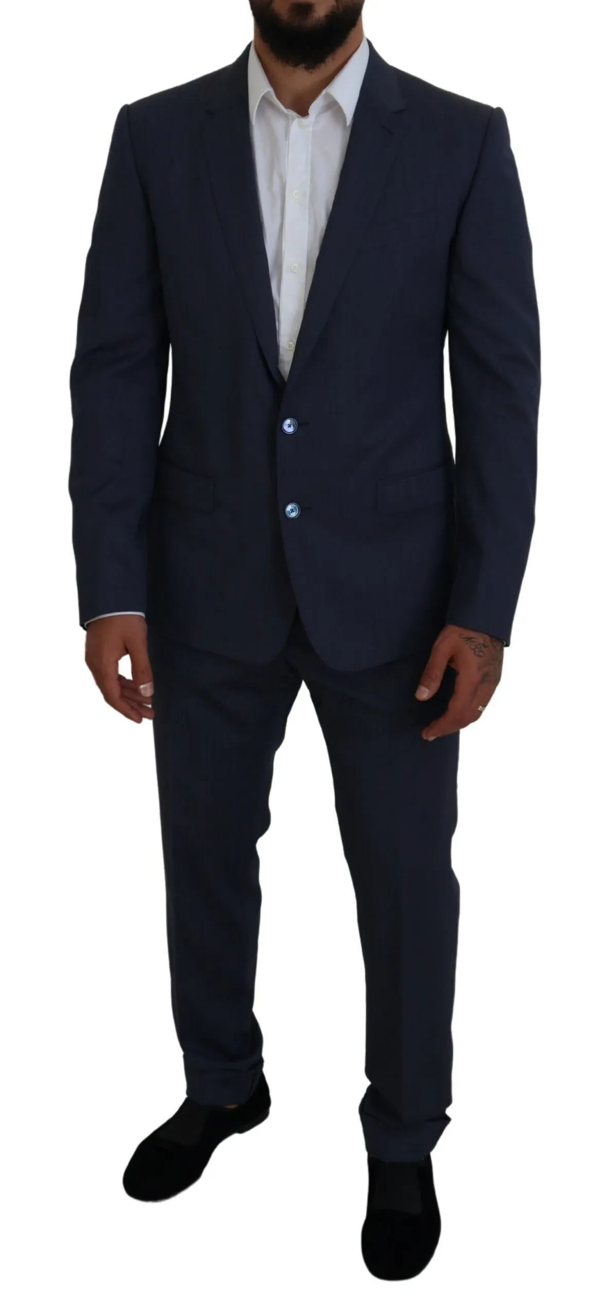 Dolce & Gabbana Men's Elegant Blue Martini Men's Slim Fit Suit