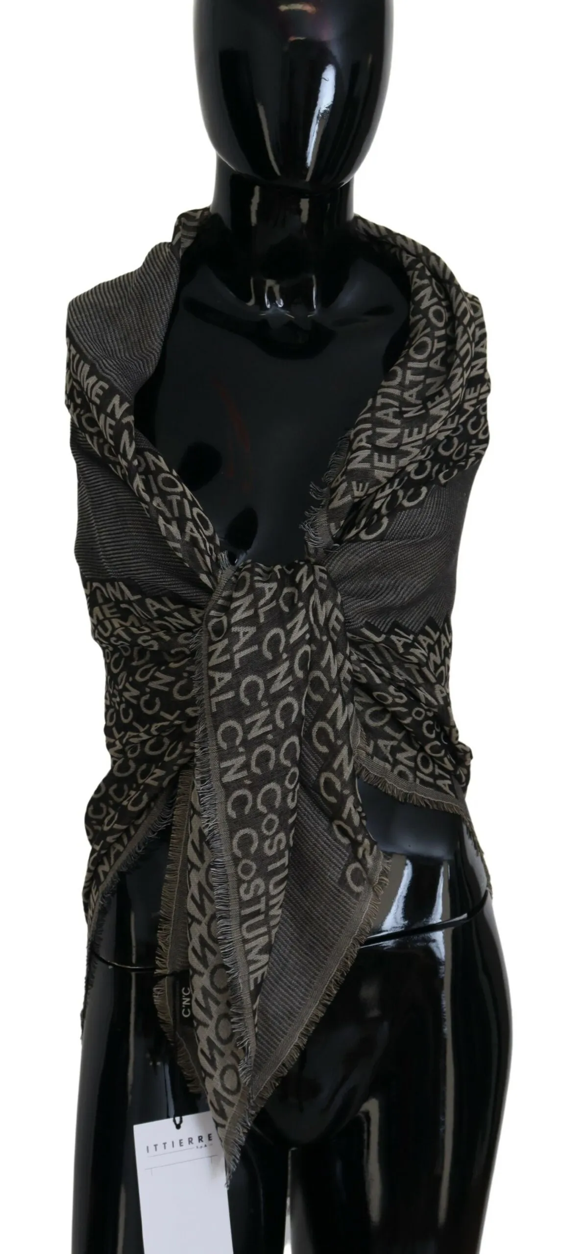 Costume National Women's Chic Fringed Viscose-Silk Scarf